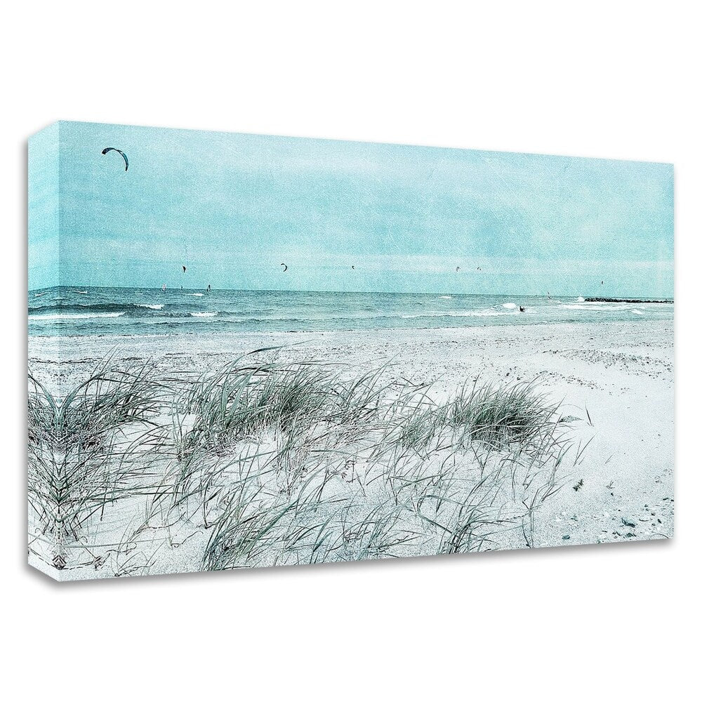 Beach Day by Iris Lehnhardt - Premium Canvas Wall Art Print - Ready to Hang - Perfect for Living Room, Bedroom & Beach House Decor