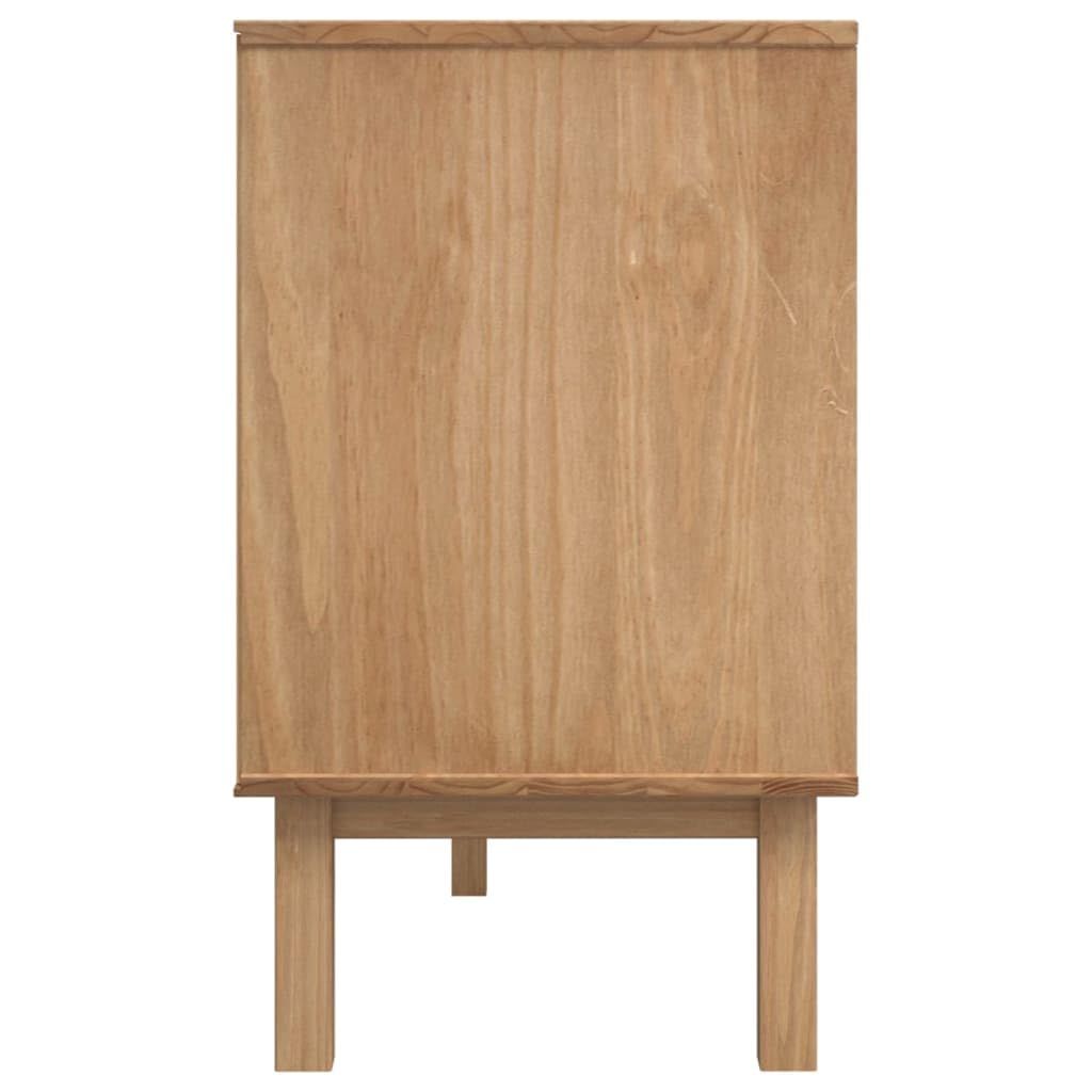vidaXL OTTA Solid Pine Wood Sideboard - Scandinavian Style Storage Cabinet with Drawer & Shelves, 44.9