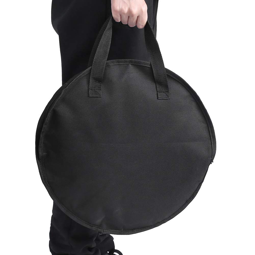 12 Inch Drum Practice Pad Bag - Black Oxford Cloth Carrying Case for Portable Drumming | Lightweight & Durable | Perfect for Travel, Lessons & Home Practice