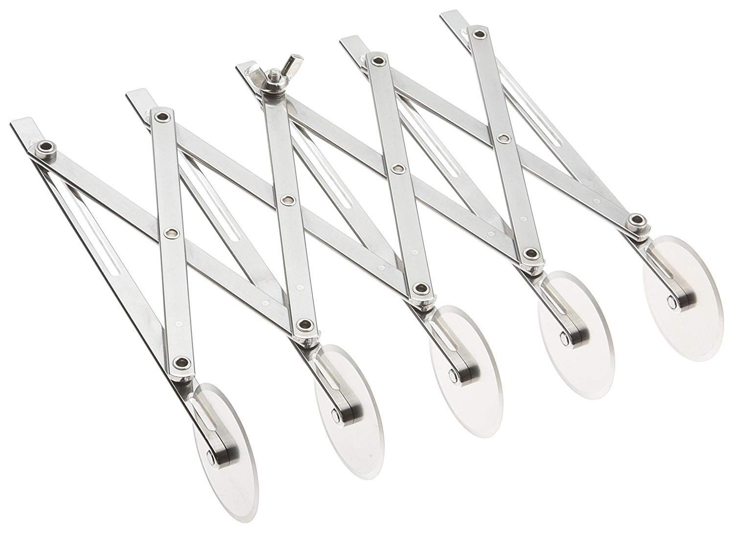Adjustable 5-Wheel Stainless Steel Pastry Cutter - Professional Dough Divider for Baking Pies, Cookies & Pastries - Perfect for Home Bakers & Professional Chefs