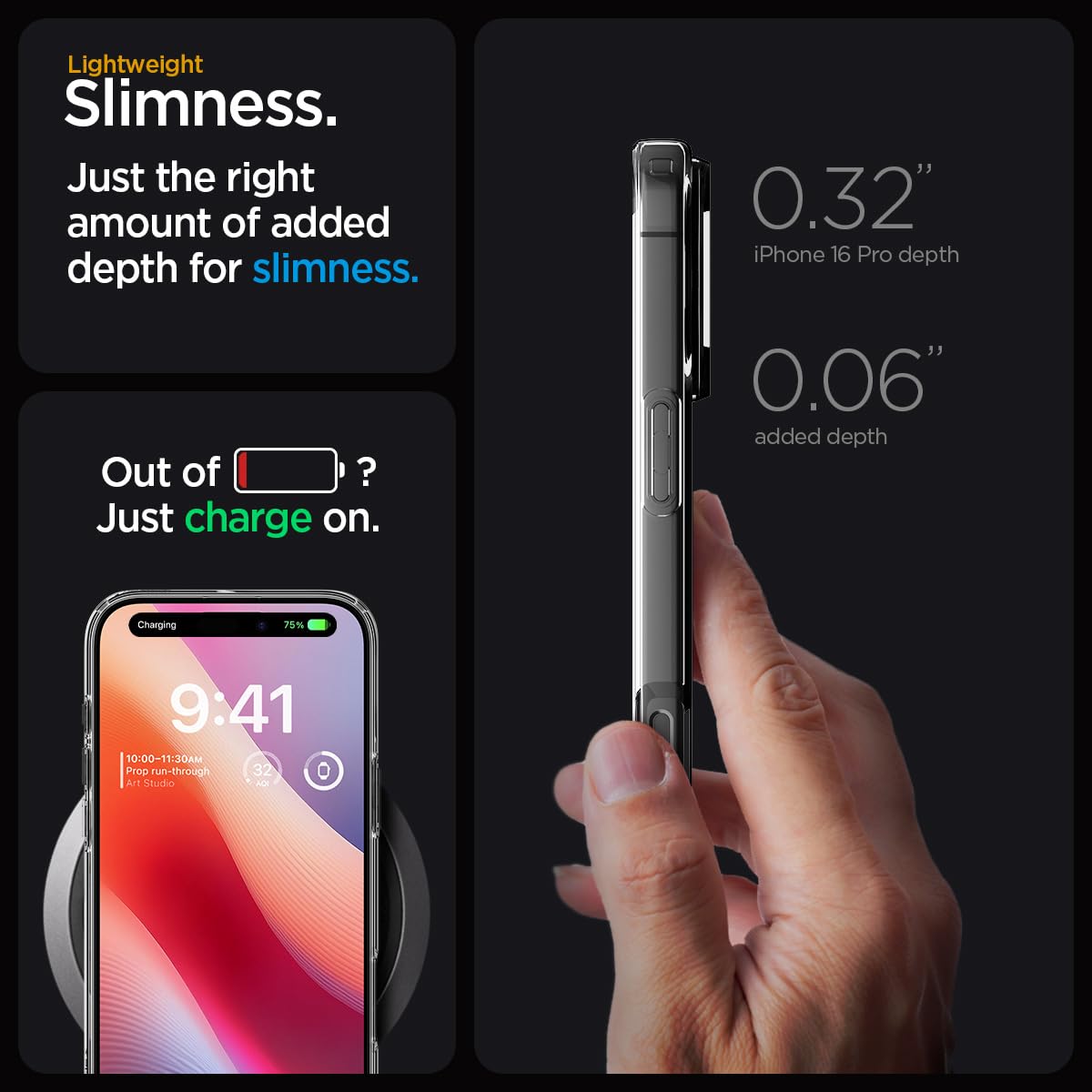 Spigen Liquid Crystal Clear Case for iPhone 16 Pro - Slim Protective Cover with Scratch Resistance | Perfect for Everyday Use, Work & Travel