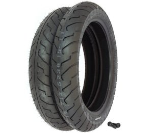 Shinko 712 Motorcycle Tire Set - Compatible with Honda VF500C VT500C - High Performance Tires with Valve Stems - Perfect for Cruiser & Commuter Riding
