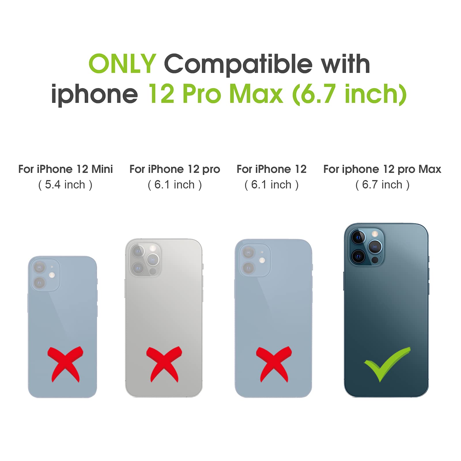 ABITKU iPhone 12 Pro Max Case (6.7-inch 2020) - Premium Silicone Cover with 360° Ring Kickstand & Car Mount Support, Soft Microfiber Lining - Army Green | Perfect for Work, Travel & Daily Protection
