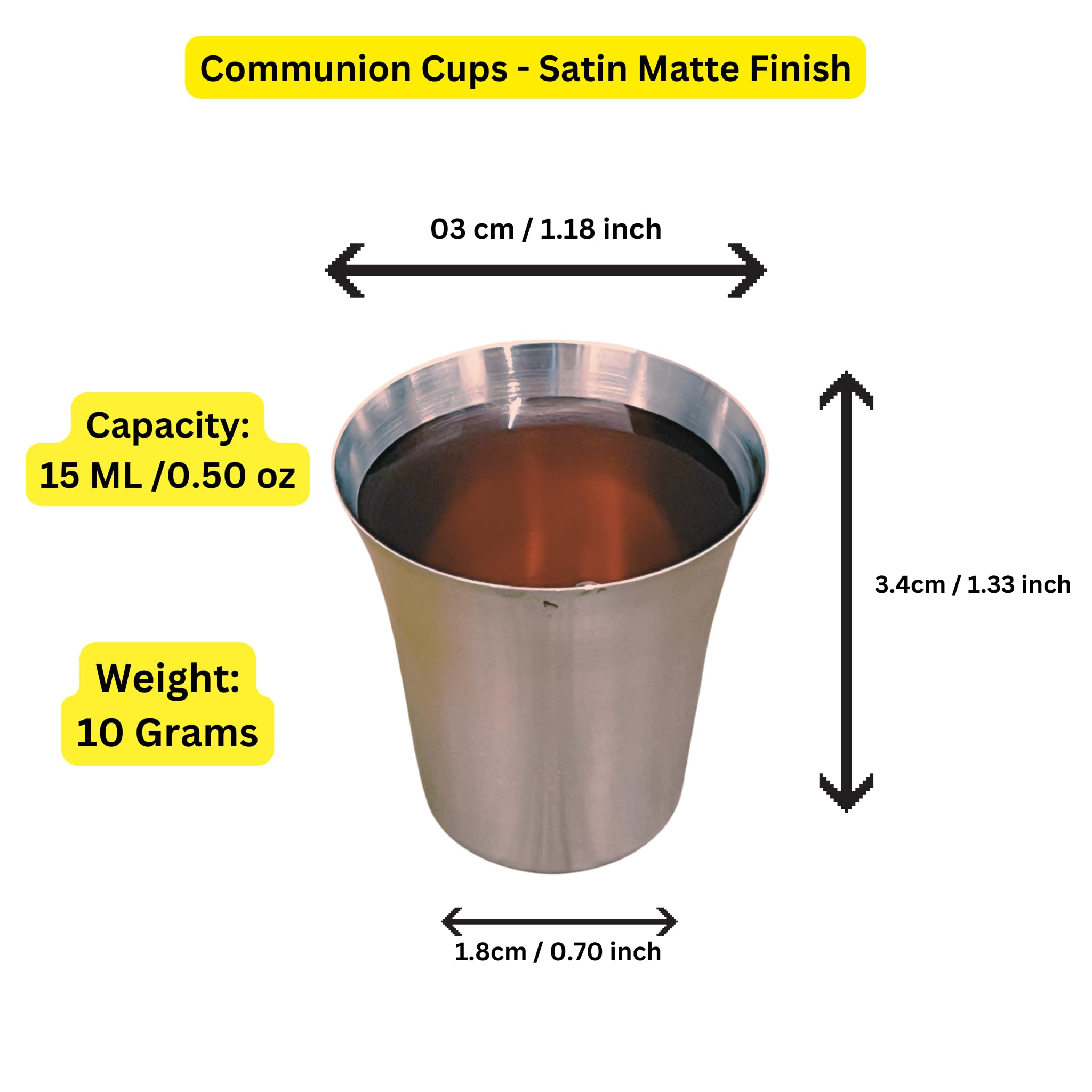 Stackable Communion Ware Set - 2 Stainless Steel Communion Trays with Covers & 2 Bread Plates with Covers, Includes 80 Cups | Perfect for Church Services, Weddings & Religious Ceremonies | Durable & Elegant Silver Finish