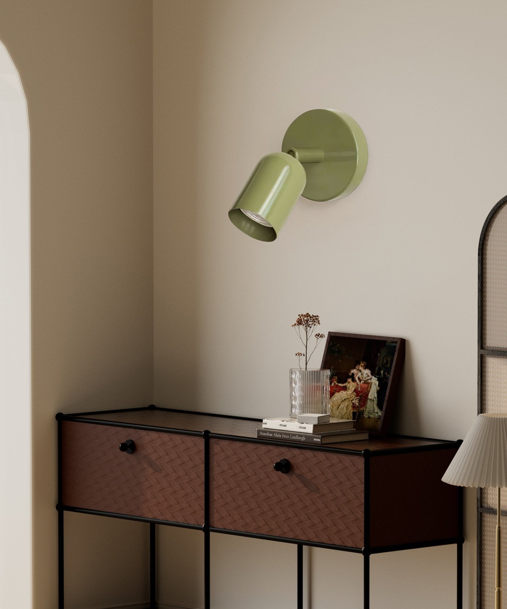 Adjustable Wall Lamp with Dimmable LED Light - Modern Swing Arm Sconce for Bedroom, Living Room, and Office Reading Light