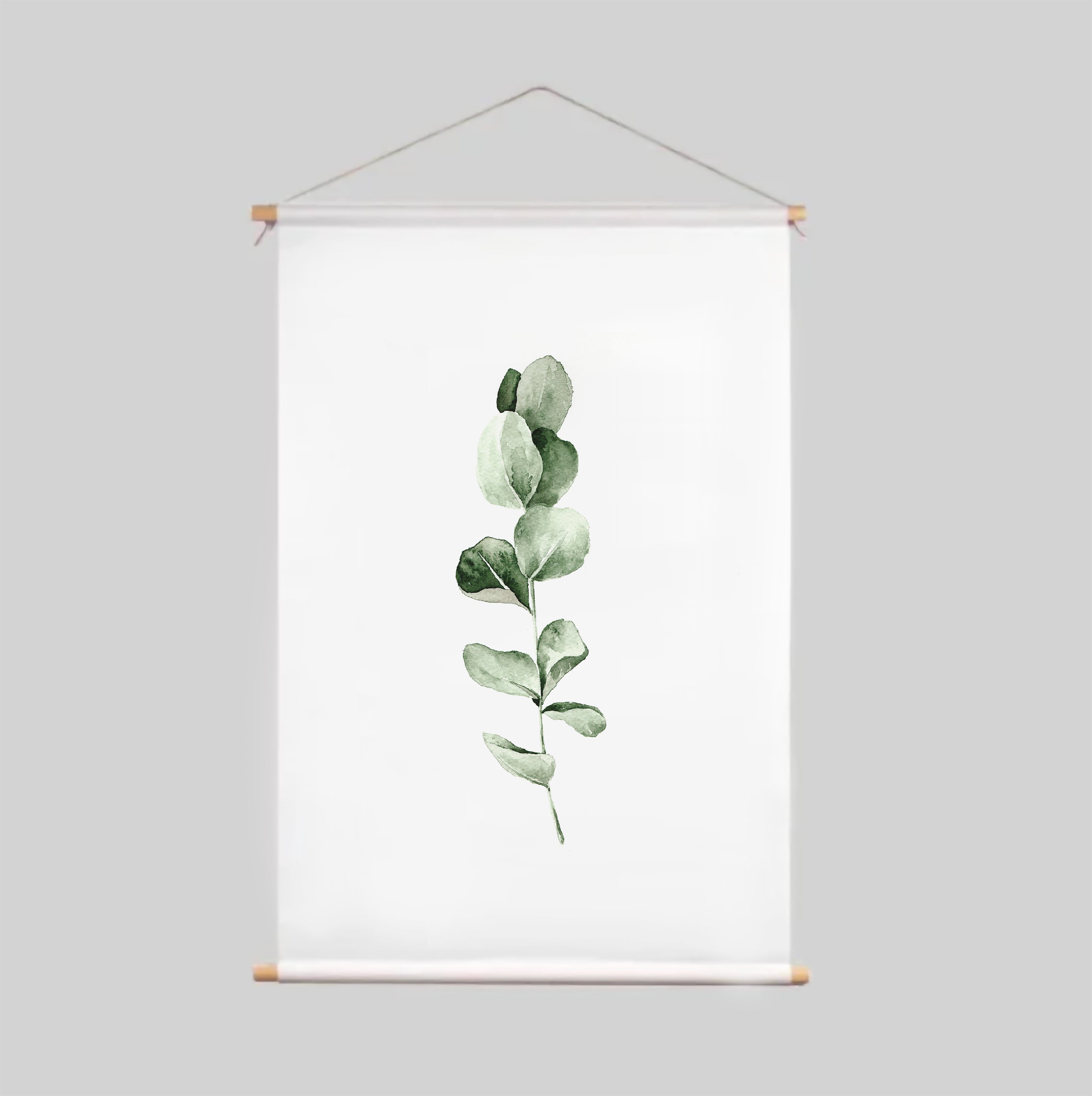 Eucalyptus Textile Poster - Natural Aesthetic Wall Art for Home & Office Decor