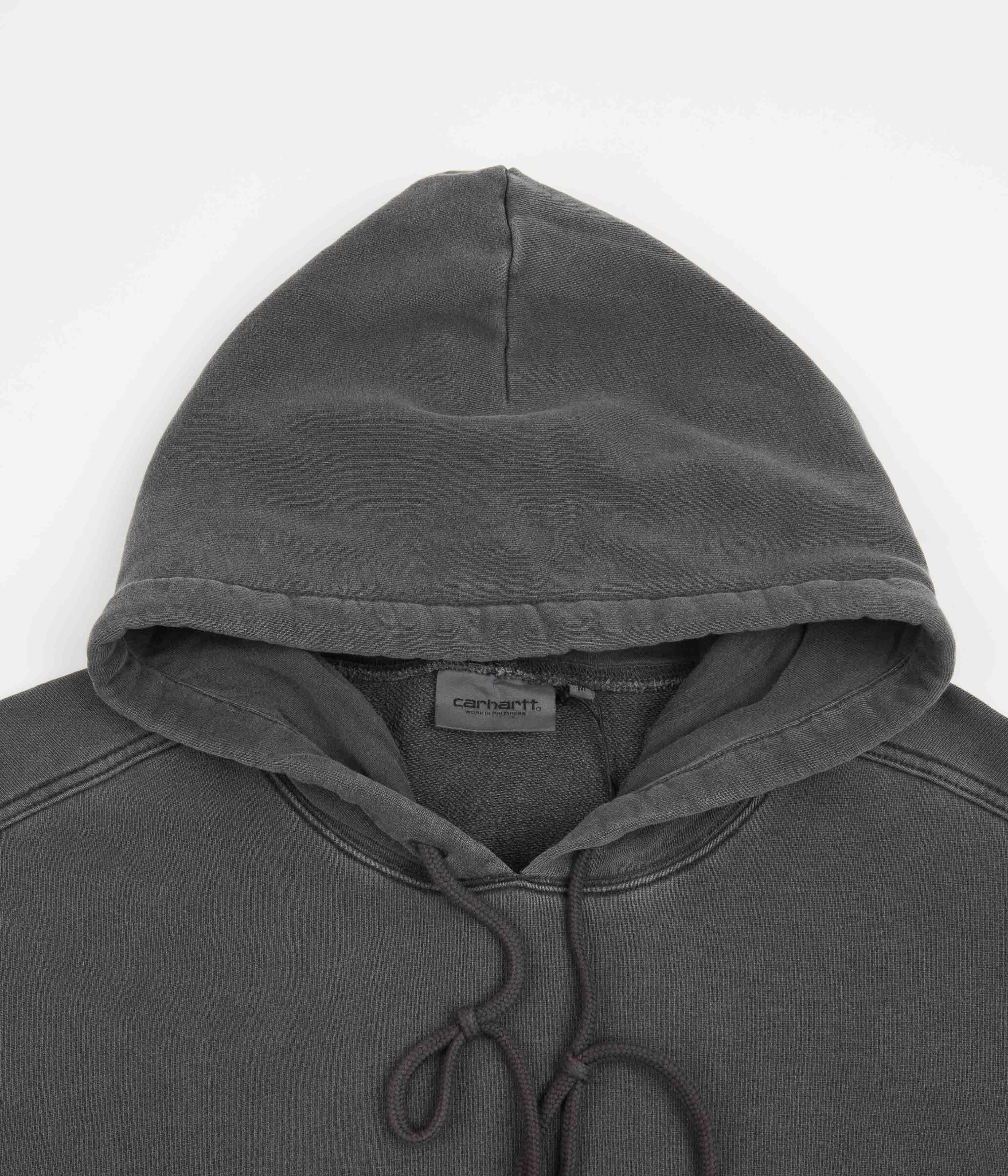 Carhartt Men's Arling Hoodie - Black Heavyweight Fleece Pullover for Work & Outdoor Activities | Durable & Comfortable for Construction, Hiking & Casual Wear