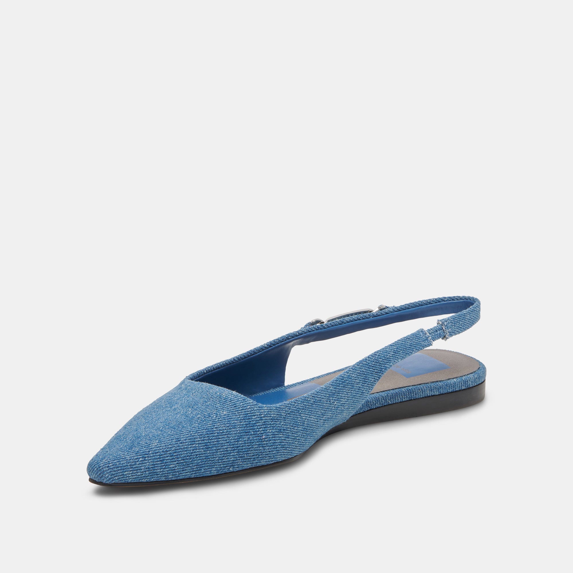 ELLEY Women's Blue Denim Flats - Comfortable Casual Shoes for Walking, Work & Everyday Wear