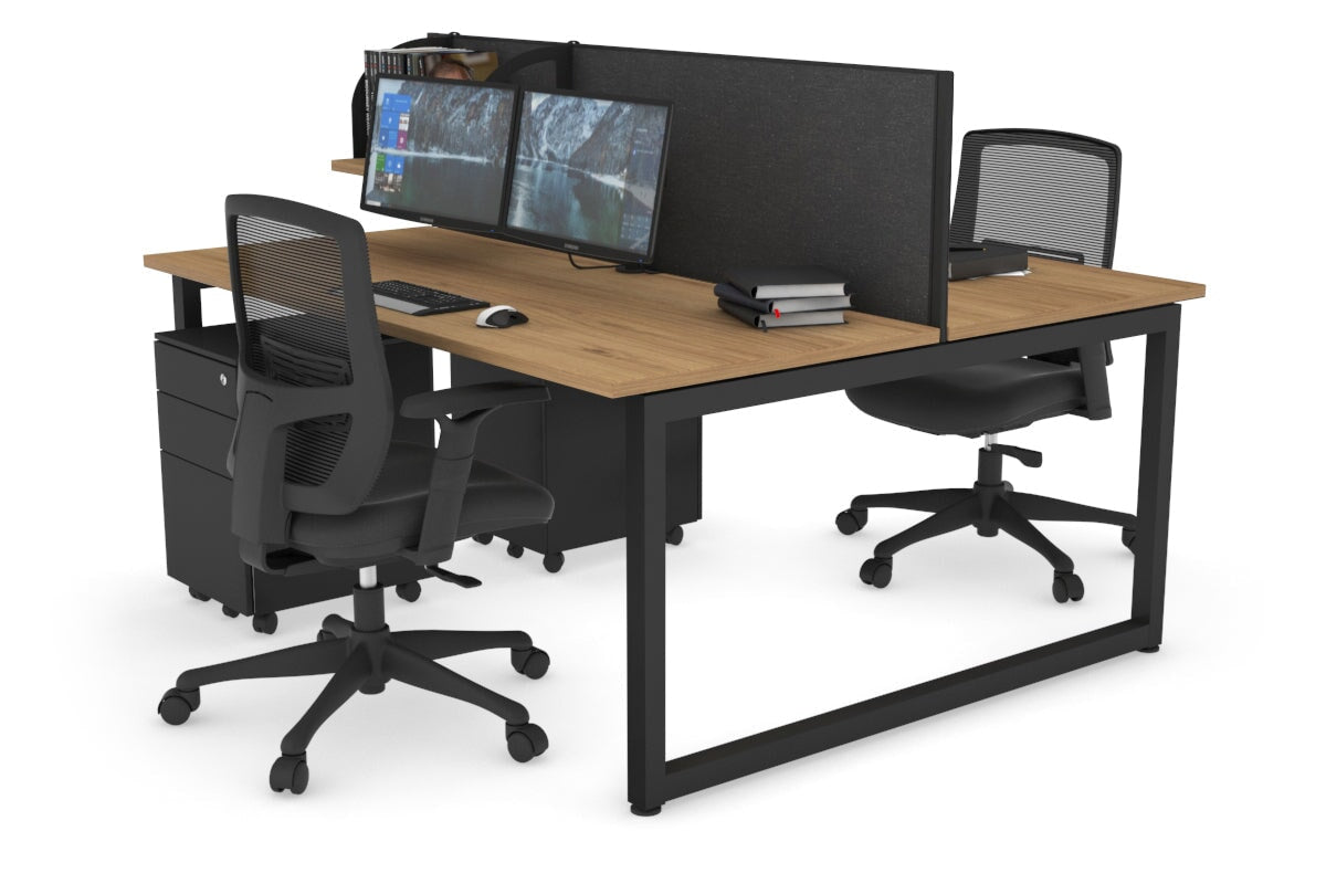Quadro Loop Legs 2 Person Office Workstation - 70.8