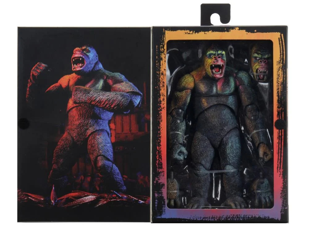 NECA King Kong Illustrated Version Action Figure - Collectible Movie Monster Toy for Display & Gifts - Perfect for Fans, Collectors & Home Decor