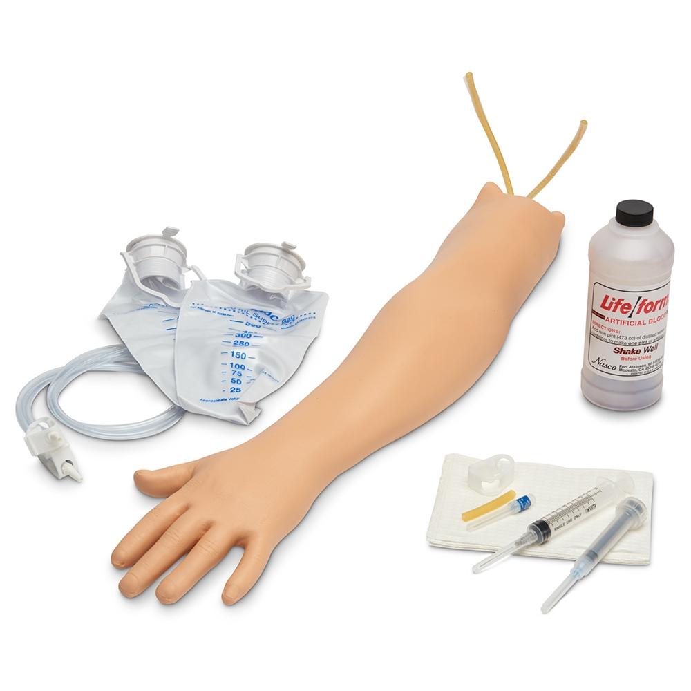 Hemodialysis Practice Arm with Light - Medical Training Arm for Dialysis Needle Insertion - Perfect for Nursing Students & Healthcare Professionals - Ideal for Clinical Practice & Skill Development