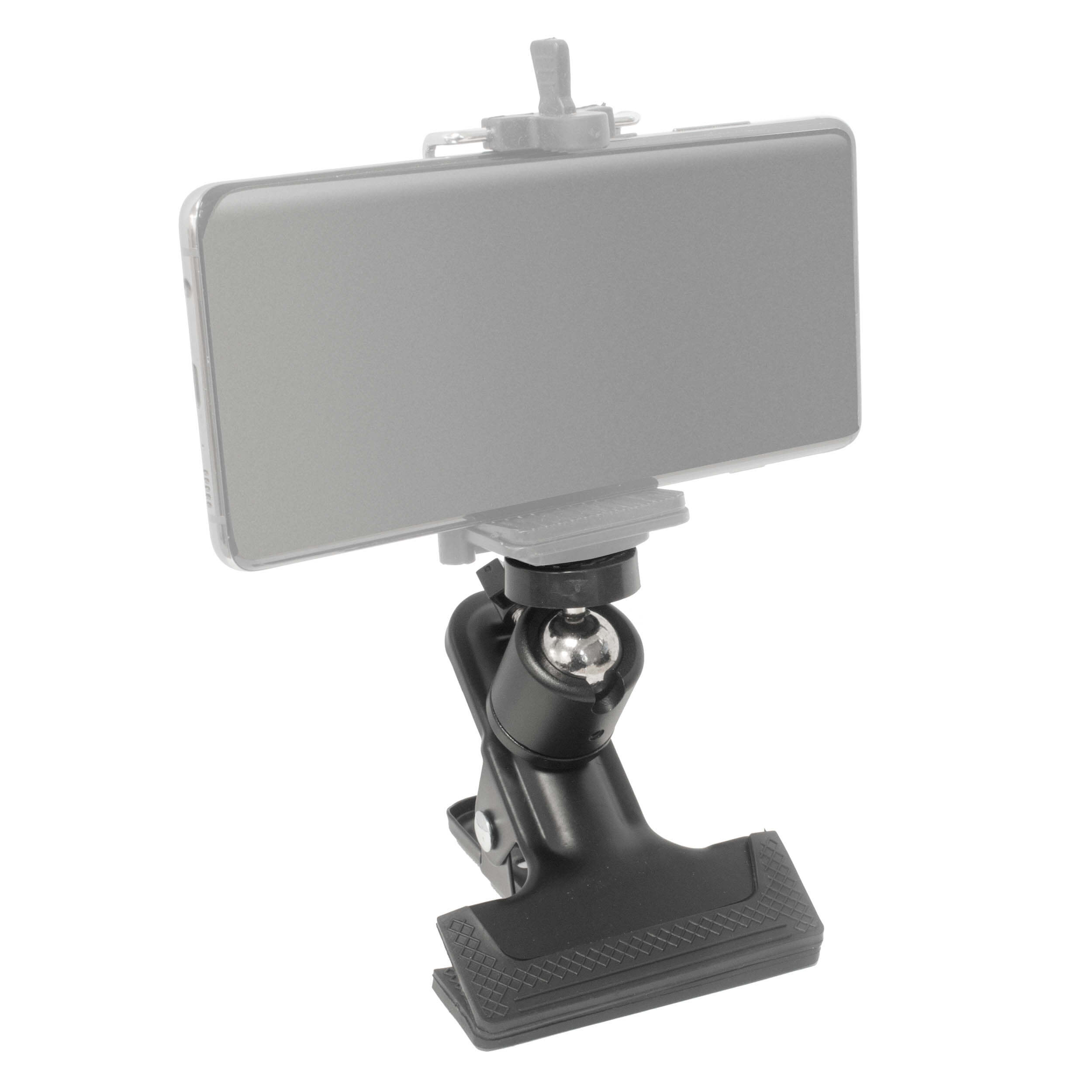 Spring Clip with Mini Ball Head - Adjustable Phone & Camera Mount for Vlogging, Photography & Live Streaming