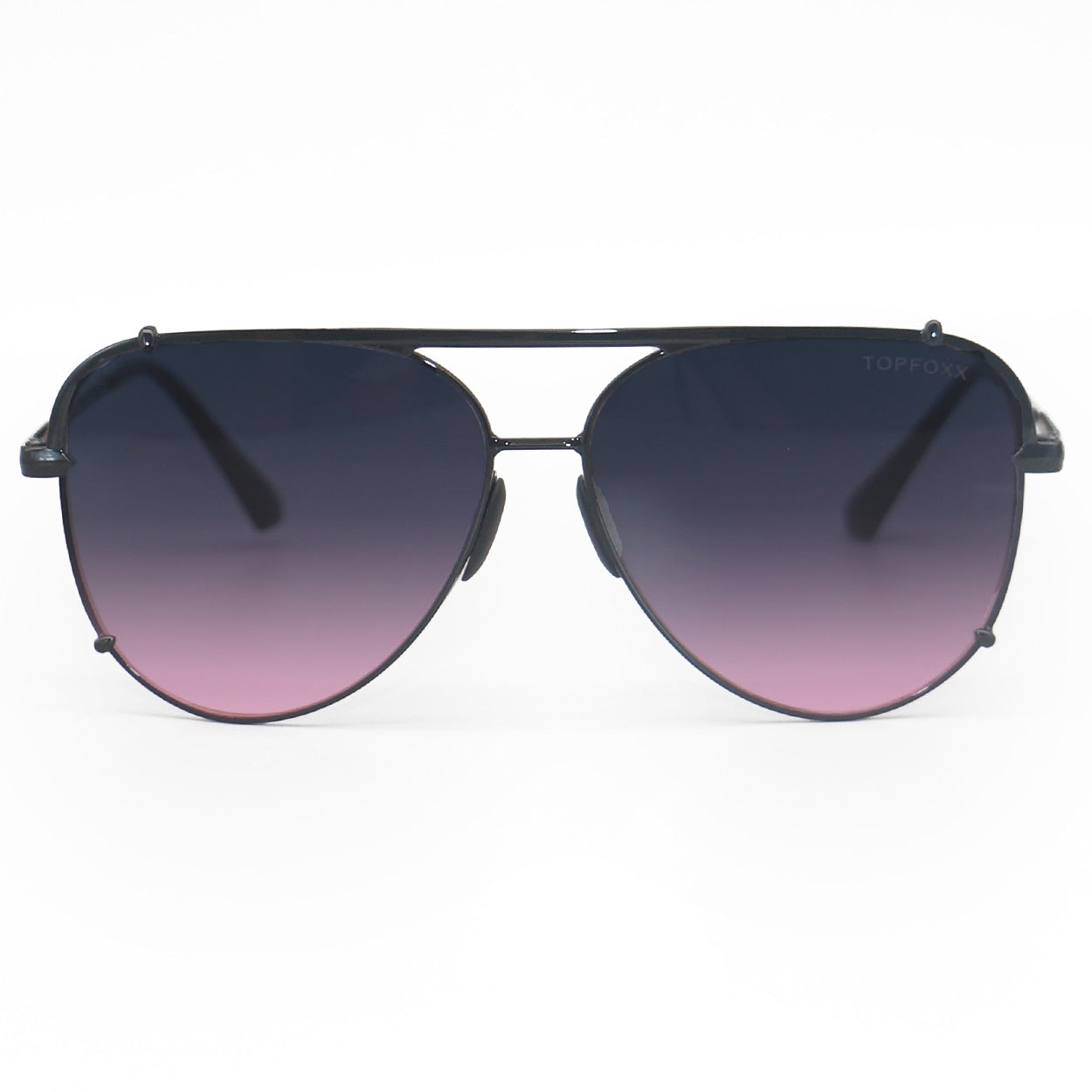 Tangle-Free Faded Purple & Pink Aviator Sunglasses for Women - Trendy UV Protection Shades for Driving, Beach & Outdoor Activities