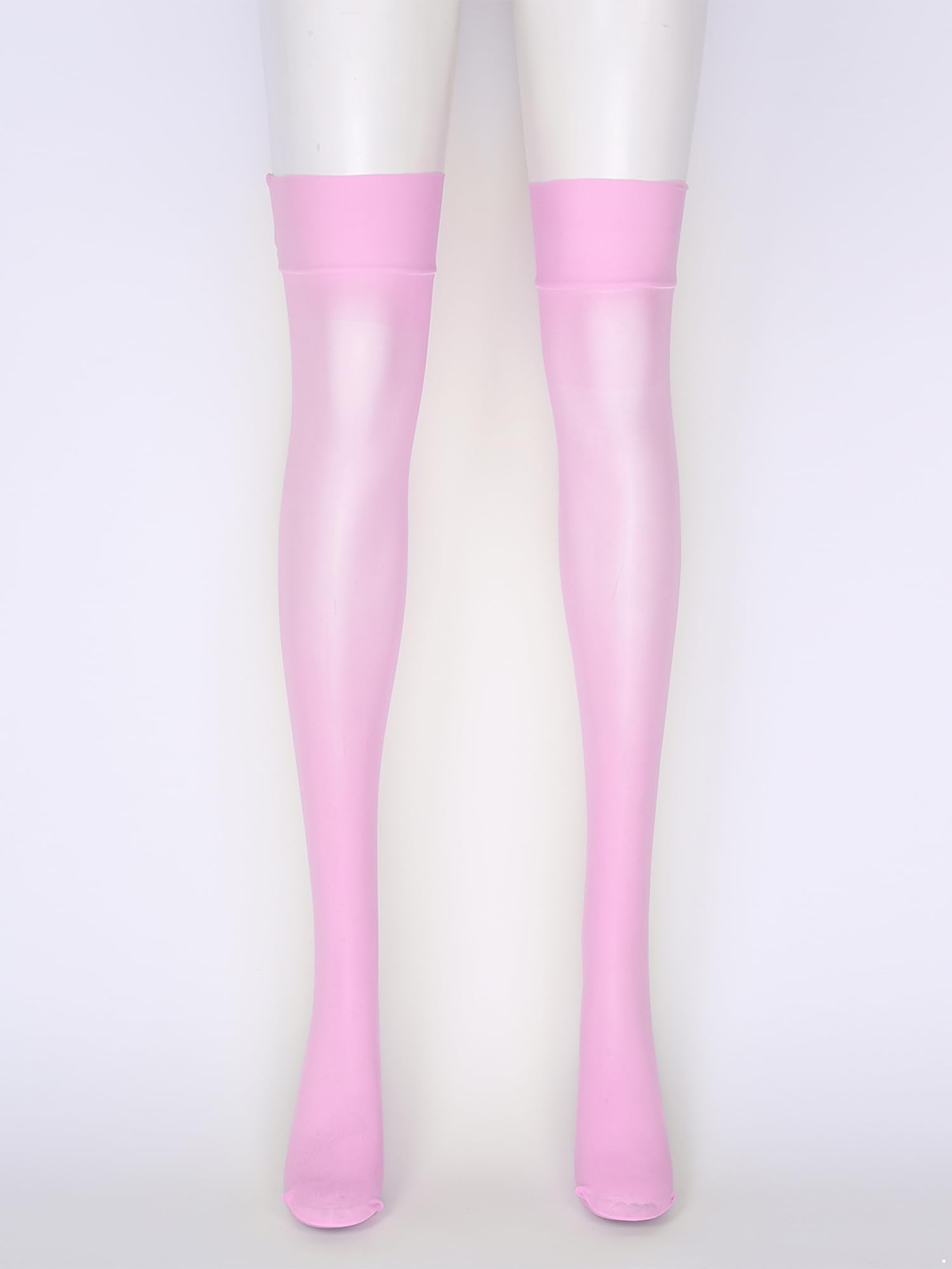 YiZYiF Women's Silk Thigh High Socks - Ultra Thin & Smooth Over The Knee Stockings for Elegant Outfits & Special Occasions