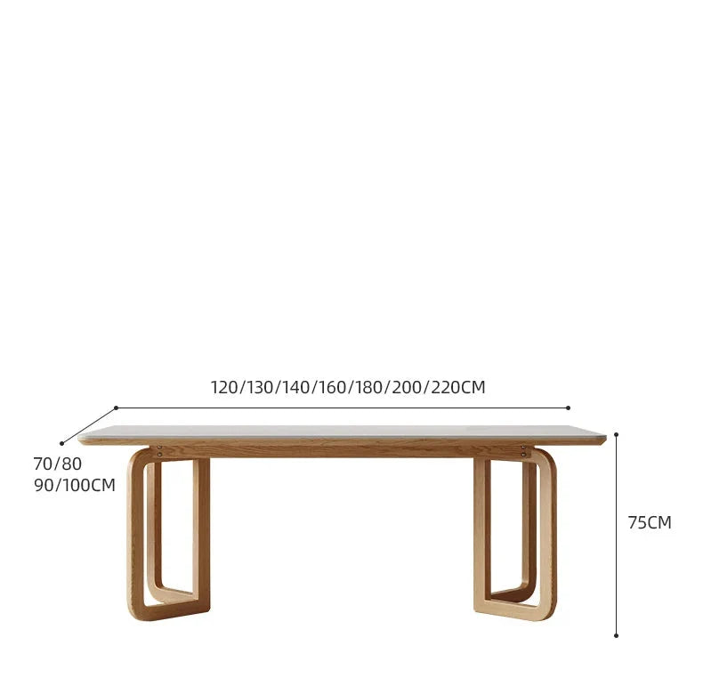 Luxury Designer Dining Table - Modern Elegant Wooden Dining Room Table for Home & Restaurant Use - Perfect for Family Gatherings & Dinner Parties