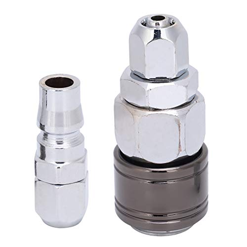 2Pcs Air Compressor Quick Connect Fittings 30SP+30PP Self-Locking Couplings - Industrial Grade Air Pipe Joints for Pneumatic Tools & DIY Projects