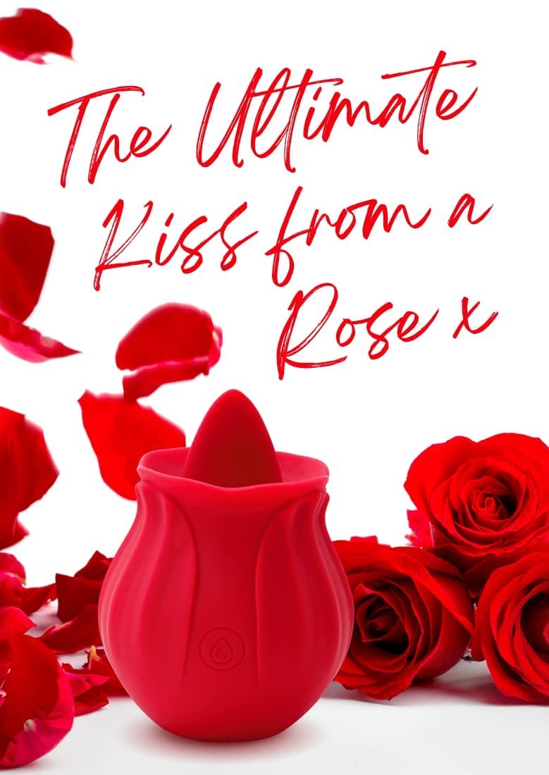 Skins Rose Vibrators & Sex Toys for Women - Lix Rose Buddies Clitoral Stimulator, Waterproof & Rechargeable Adult Toy for Couples & Solo Play - Perfect for Valentine's Day, Anniversary Gifts & Romantic Nights