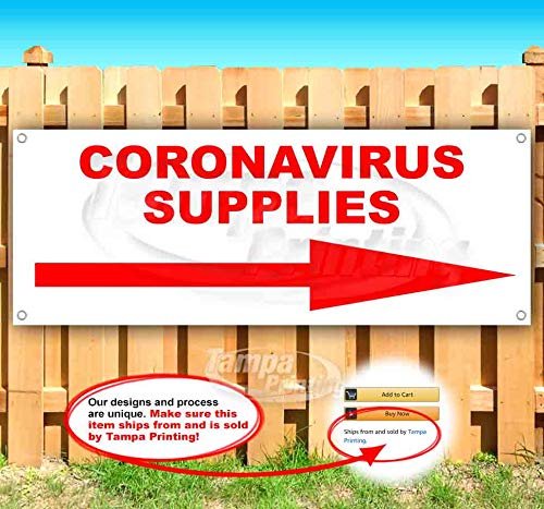13 oz Heavy-Duty Vinyl Virus Supplies Right Arrow Banner - Non-Fabric, Single-Sided with Metal Grommets - Perfect for Warehouses, Retail Stores & Emergency Signage