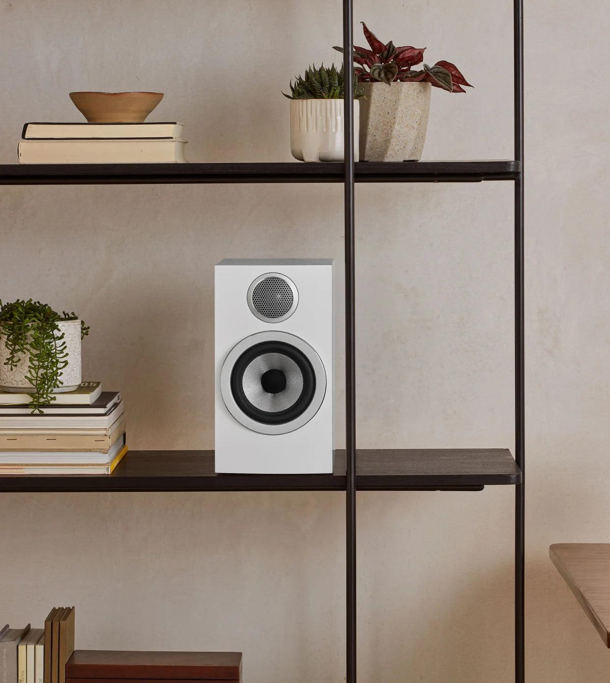 Bowers & Wilkins 707 S3 Bookshelf Speakers (Pair) - High-Fidelity Audio for Home Theater & Music Listening