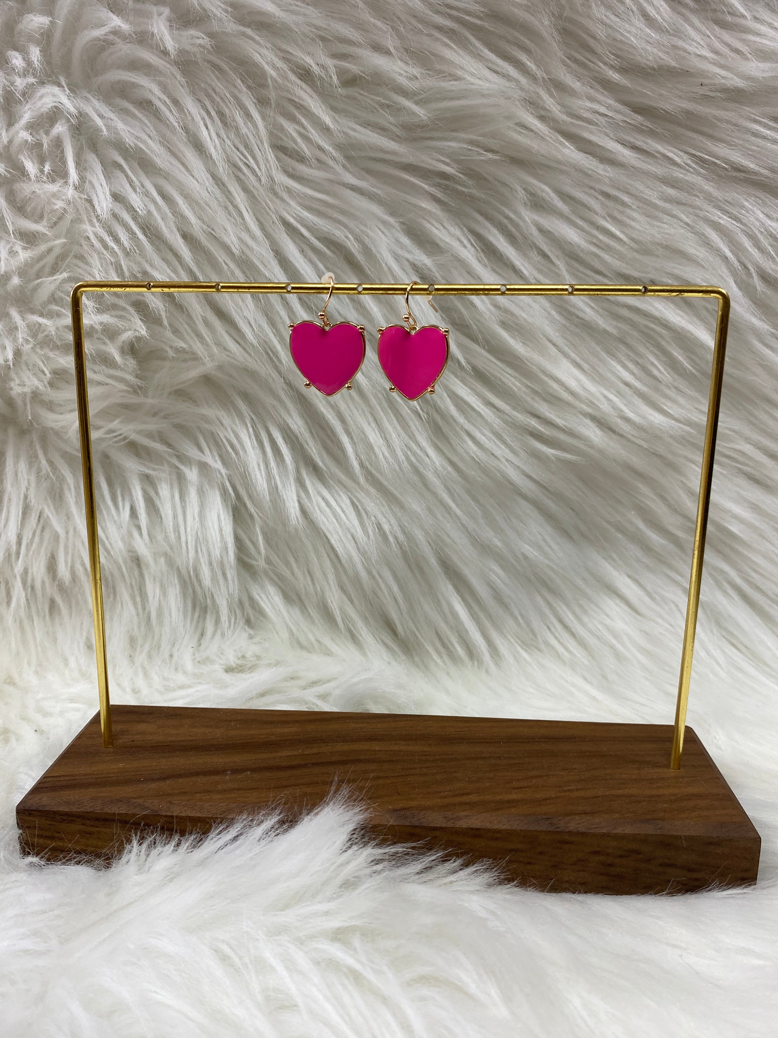 Joia Heart Earrings - Elegant Gold Plated Heart Stud Earrings for Women, Perfect Gift for Valentine's Day, Anniversary & Romantic Occasions