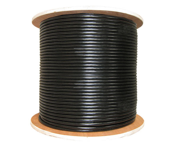 CAT6 Outdoor Bulk Ethernet Cable - 1000ft Direct Burial, Solid Copper UTP, UV Resistant, 23 AWG for Home Network, Security Cameras & Outdoor Installations