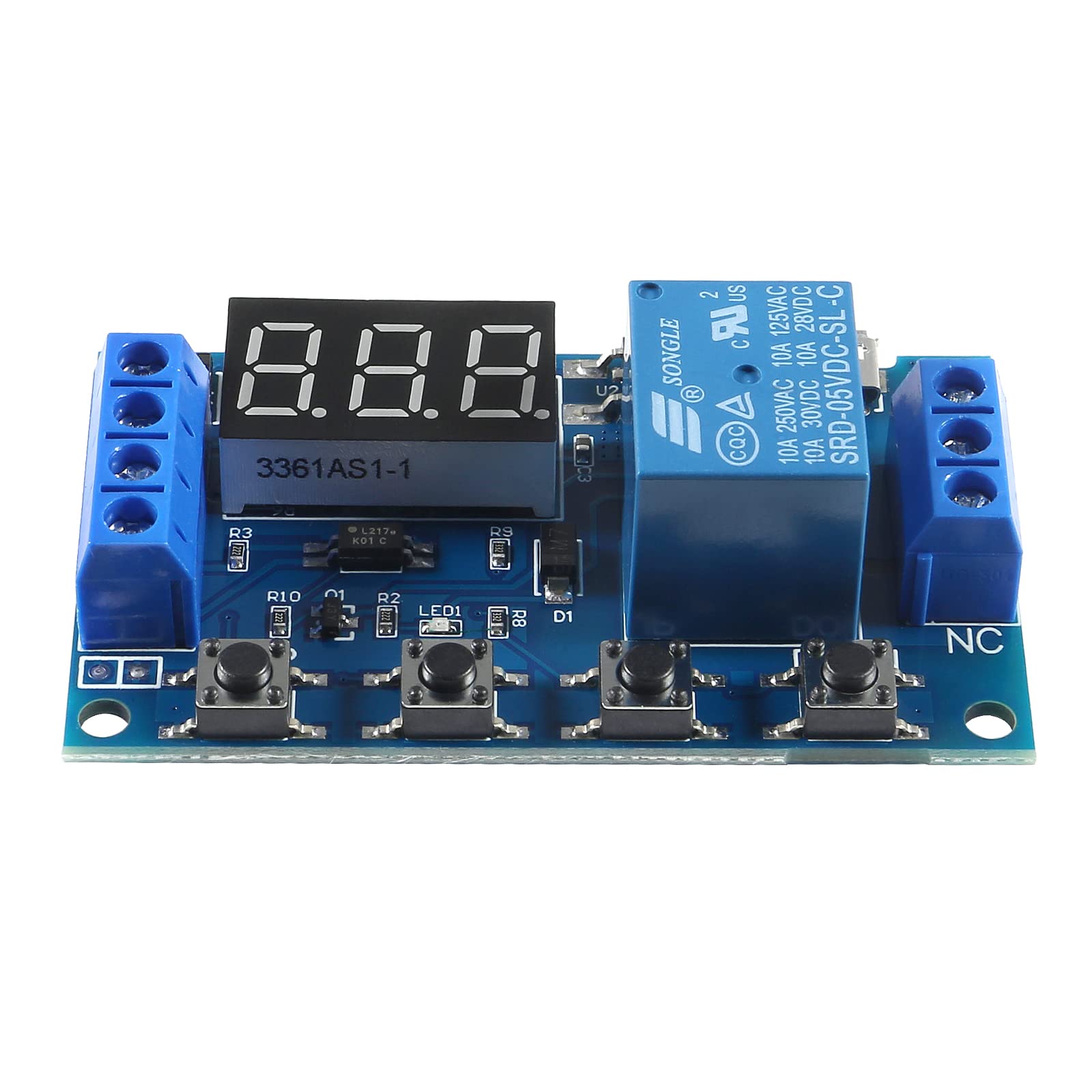 3Pcs DC 6-30V Programmable Timer Relay Module with LCD Display - Adjustable Delay & Cycle Timer, 5V Micro USB Power - Smart Home Automation Controller for Lighting, Irrigation & Appliance Control
