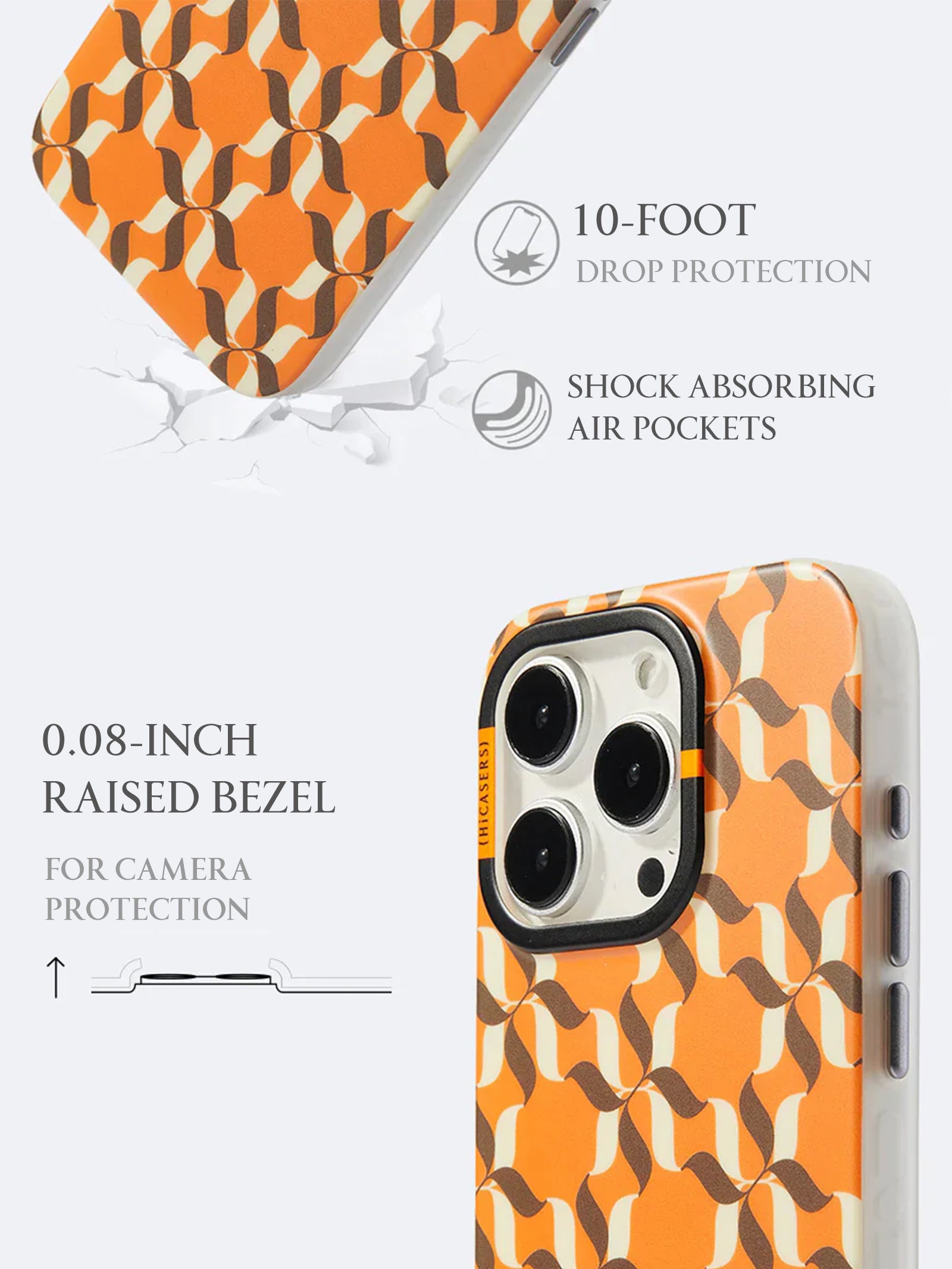 Custom Orange Logo Phone Case - Durable Protective Cover for iPhone & Samsung - Perfect for Branding, Promotions & Everyday Use