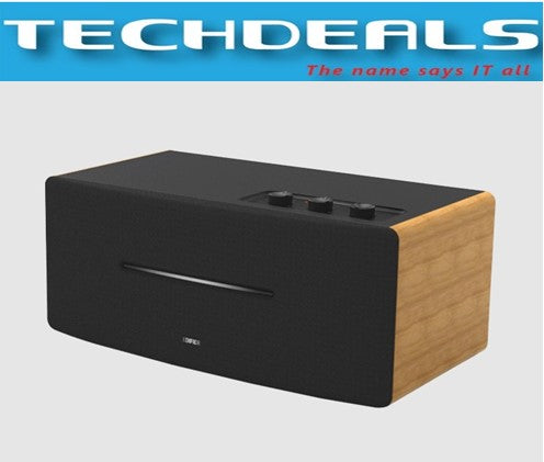 Edifier D12 70W Powerful Bluetooth Speaker with Deep Bass - Wireless Portable Speaker for Home, Party, Outdoor & Travel - Rich Brown Color