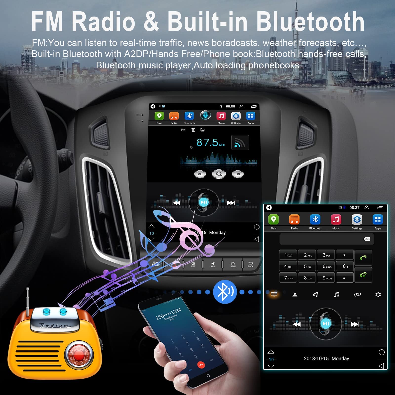 Ford Focus 2012-2018 Android Car Stereo - 9.7