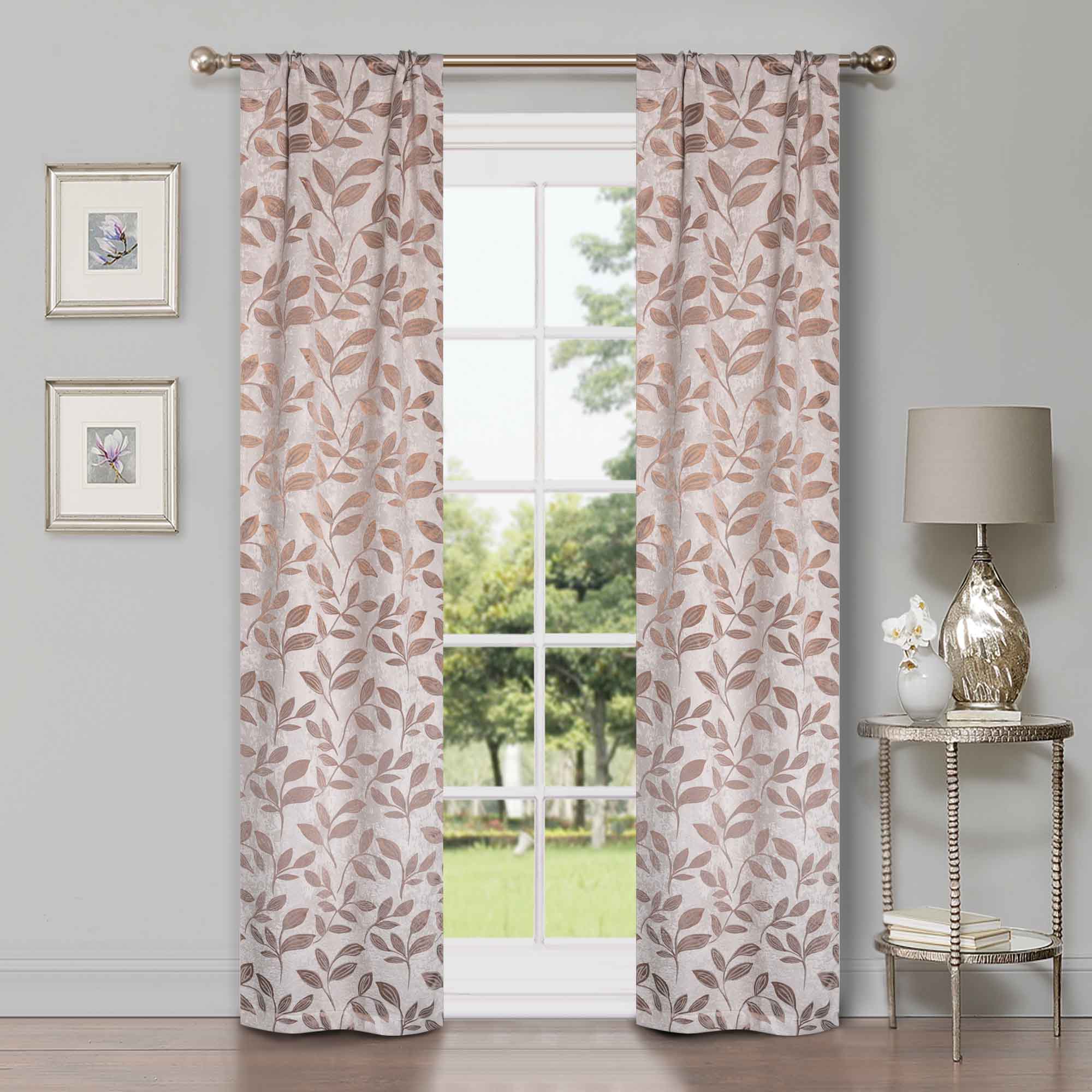 Blackout Curtains with Rod Pocket - Set of 2 Panels for Room Darkening & Privacy - Perfect for Bedrooms, Living Rooms & Home Theater
