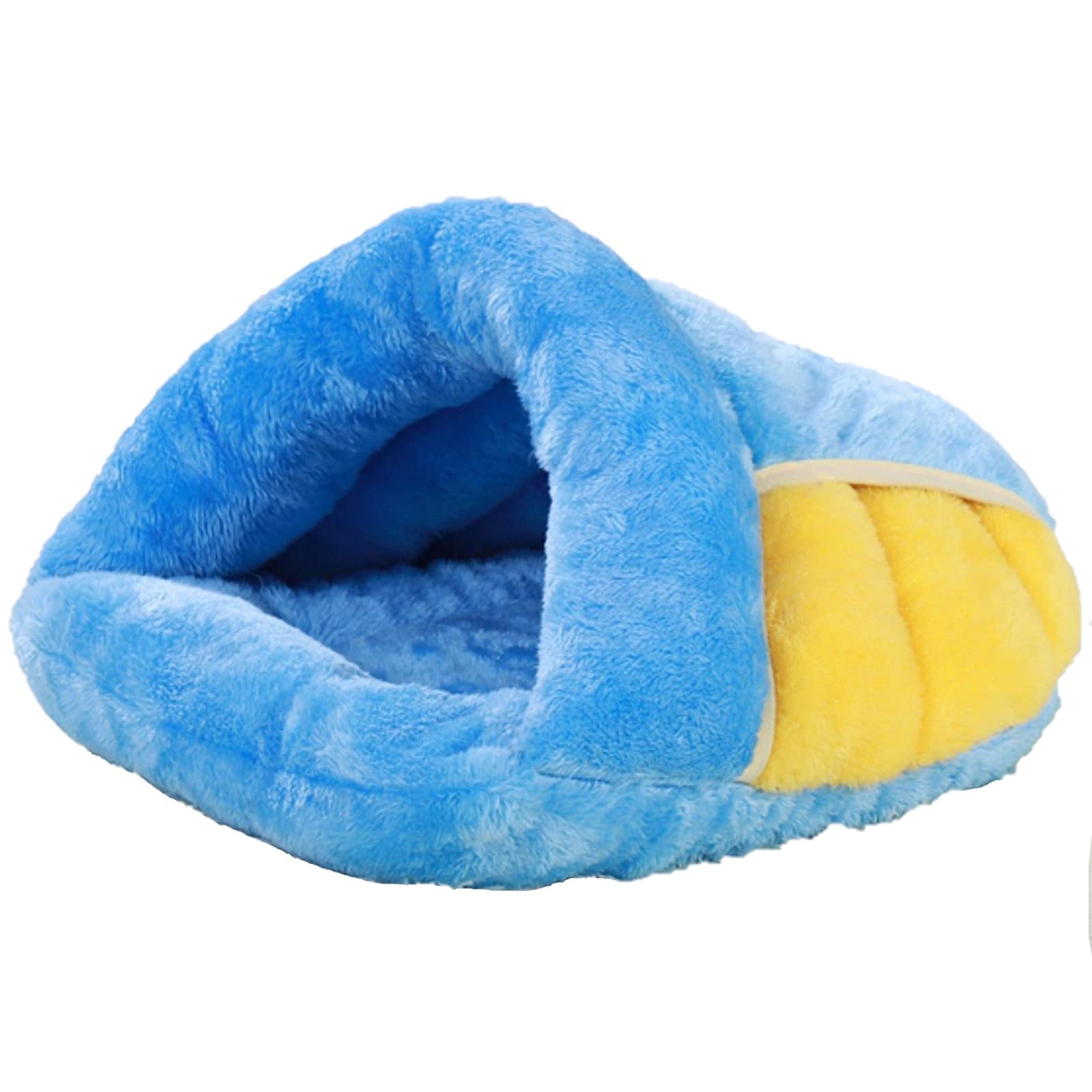 CozyCat Warm Cat Bed for Indoor Pets - Soft Puppy Dog Bed, Winter Cat House with Mat, Basket Cave for Cats & Small Dogs - Perfect for Winter Napping & Cuddling