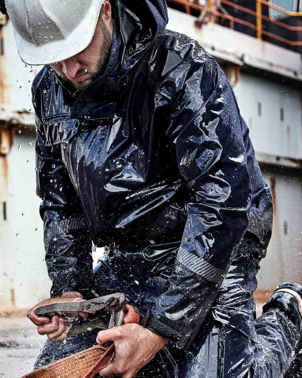 Elka Men's Xtreme Stretch Work Jacket - Lightweight Water-Resistant Outdoor Utility Jacket for Construction, Hiking & Cold Weather Work