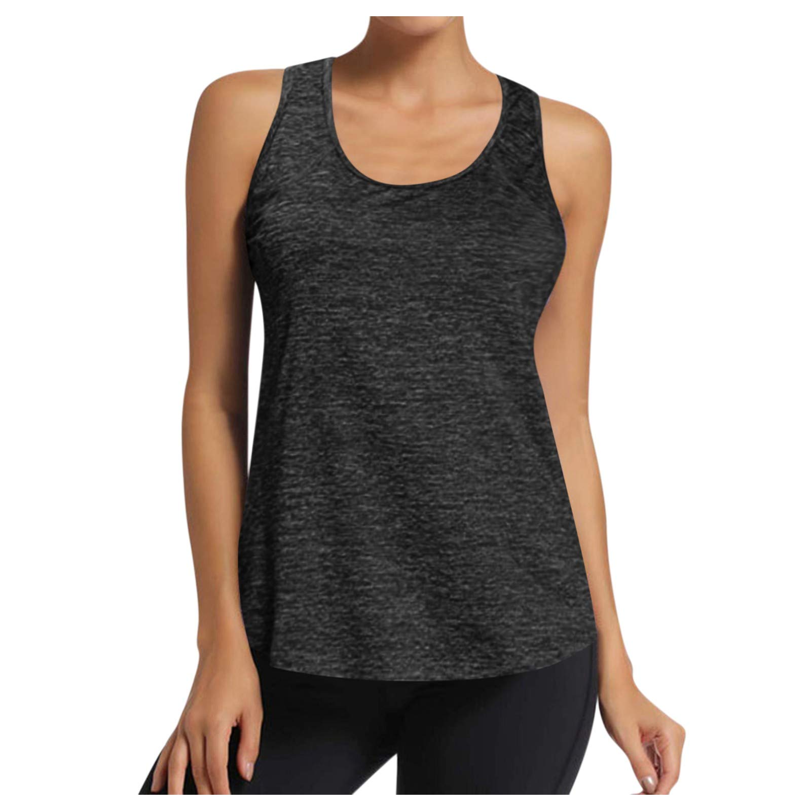 Women's Workout Tank Tops - Breathable Mesh Athletic Shirts for Running, Yoga & Gym - Plus Size Sleeveless Fitness Tops - Perfect for Cardio, HIIT & Summer Sports Activities
