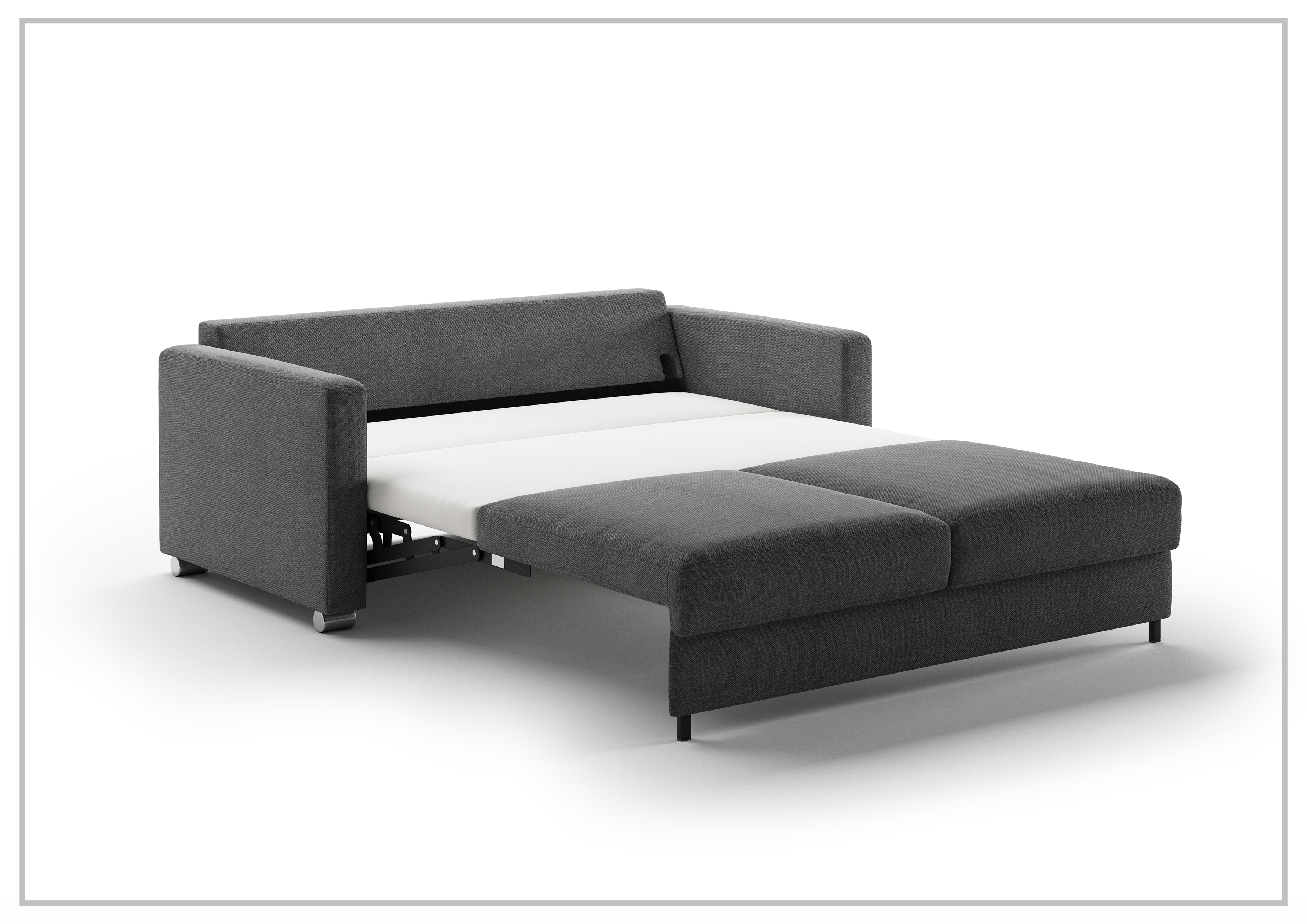 Luonto Fantasy Queen Fabric Sleeper Sofa with Gas Springs - Convertible Bed Couch for Small Spaces, Living Room, Guest Room & Apartment