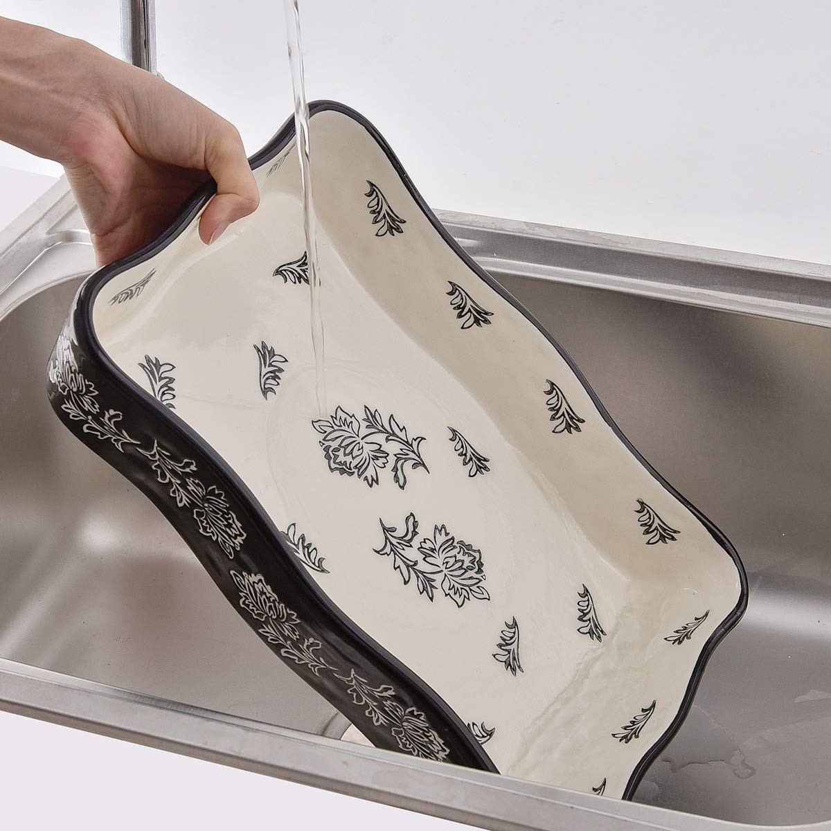 Wisenvoy 2-Piece Ceramic Baking Dish Set - Oven Safe Casserole Pan, Lasagna Pan, Bakeware for Baking, Roasting & Serving - Perfect for Casseroles, Lasagna, Desserts & Family Dinners