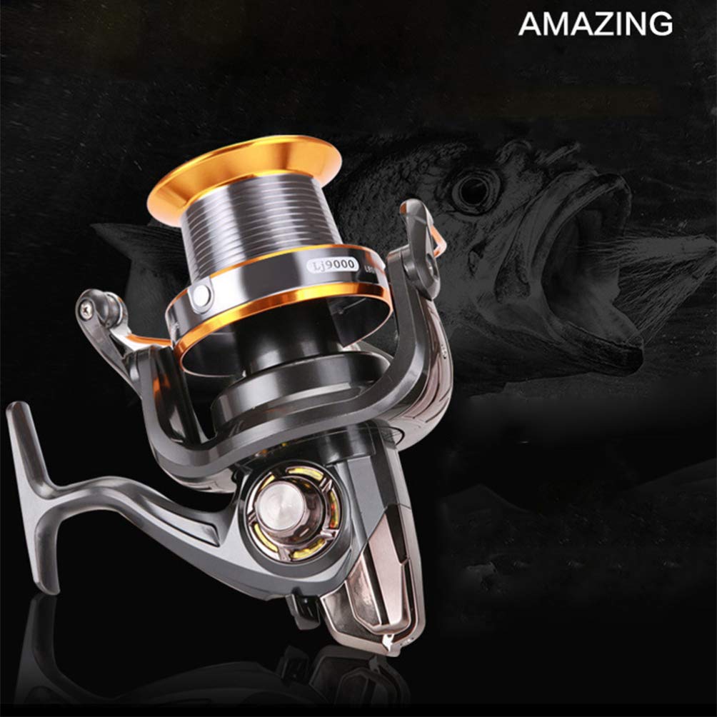 LIOOBO Baitcasting Reels - High Performance Metal Fishing Reel for Saltwater & Freshwater - Left & Right Hand Retrieve - 6000 Series - Ideal for Boat, Shore & Outdoor Fishing Adventures