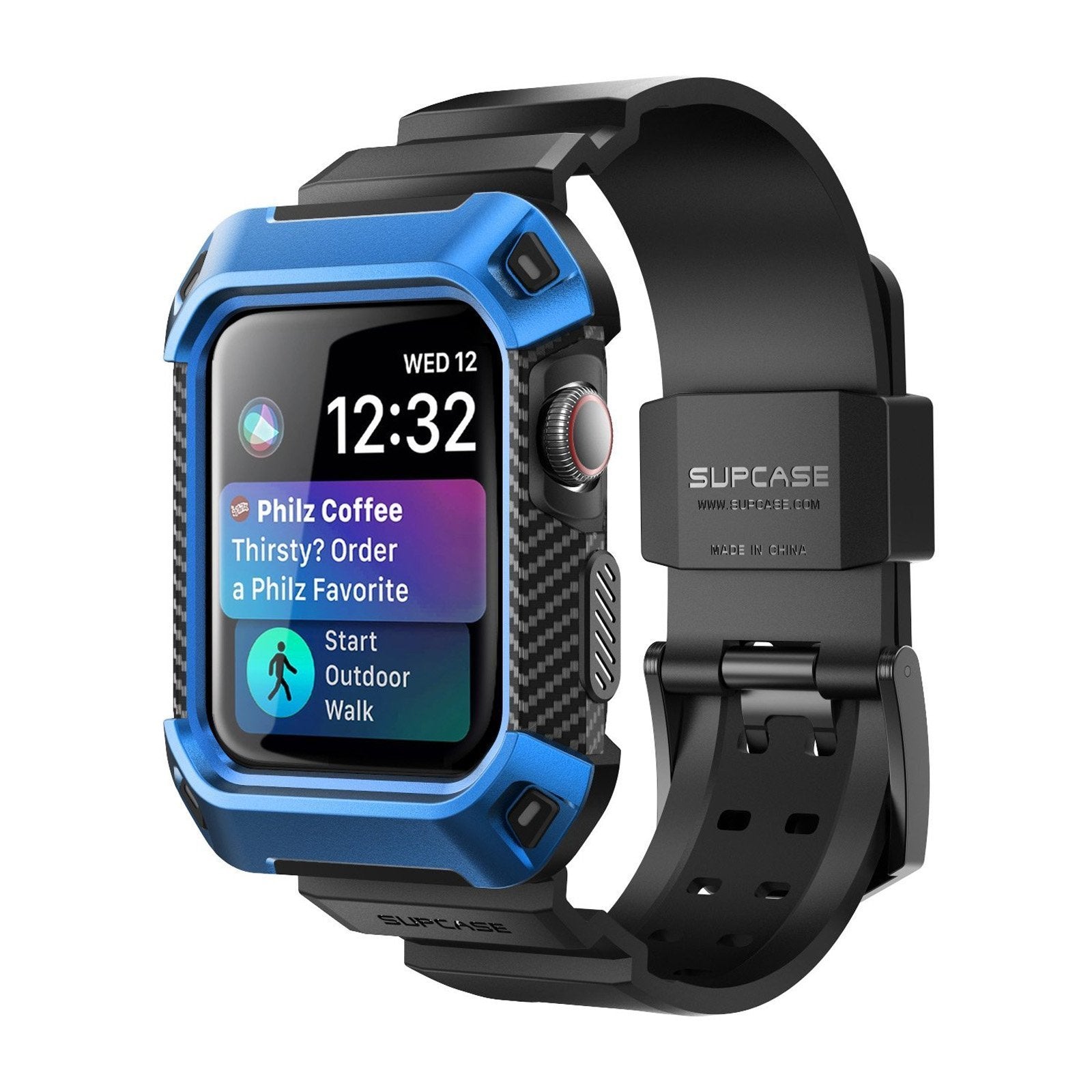 Apple Watch UB Pro Wristband Case for 44mm/45mm - Durable Protective Cover with Comfortable Band - Perfect for Sports, Workouts & Everyday Use - Blue