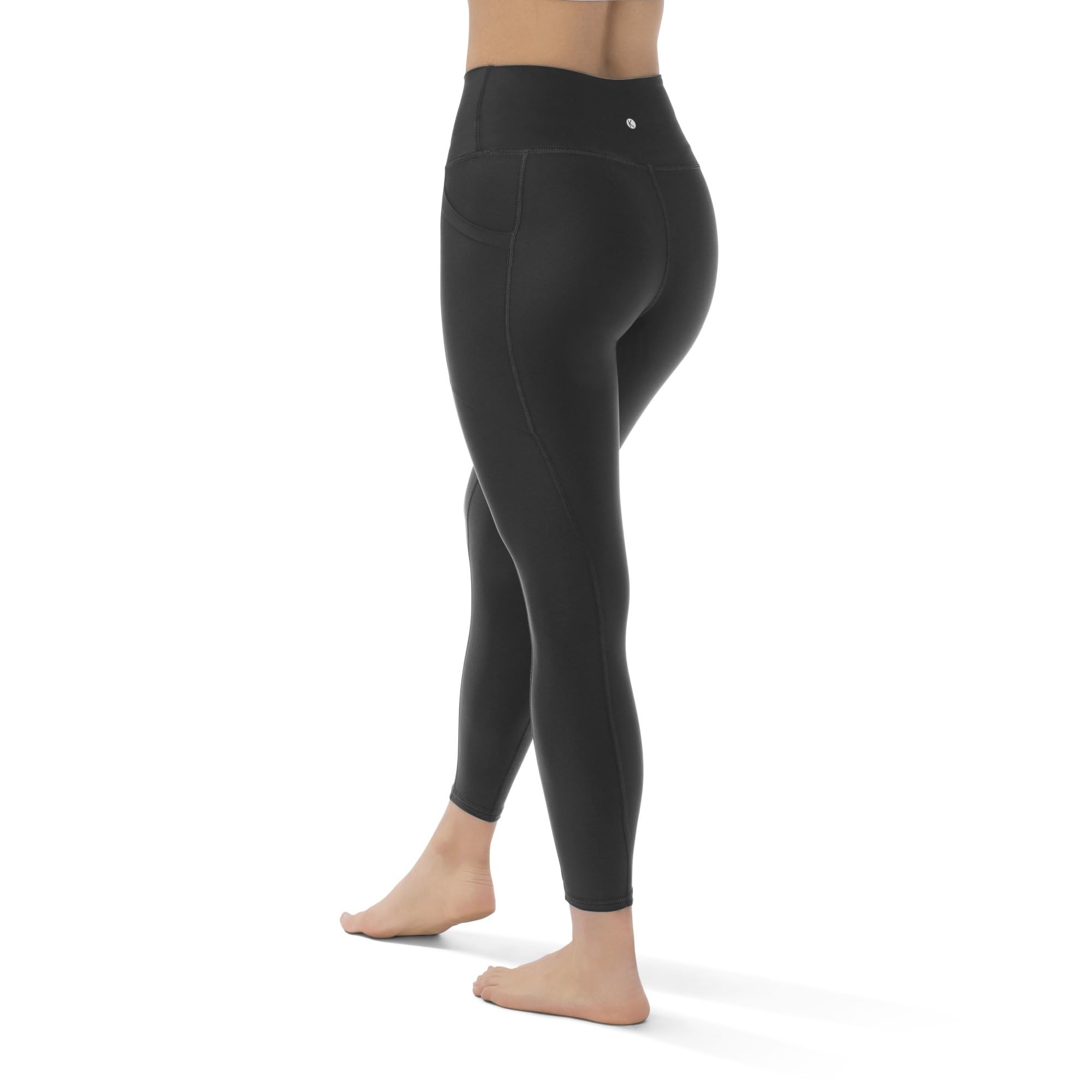 KADI High Waisted Yoga Pants for Women - 7/8 Length Workout Leggings with Pockets & Tummy Control - High Compression Fitness Pants for Yoga, Running & Gym