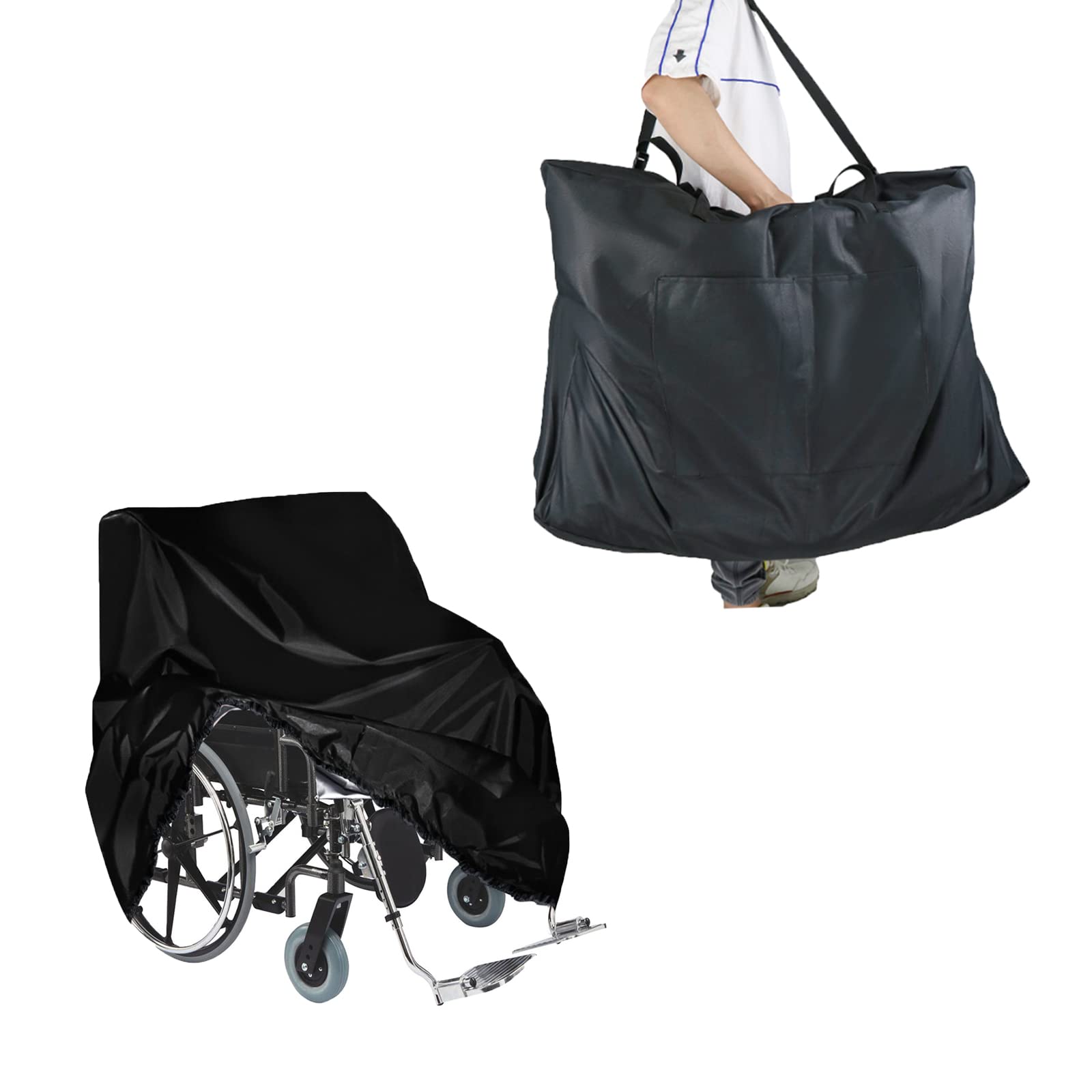 Waterproof Wheelchair Cover & Rollator Bag Set for Travel - Durable & Lightweight Wheelchair Accessories for Seniors & Disabled - Perfect for Airplanes, Outdoor Adventures & Daily Use