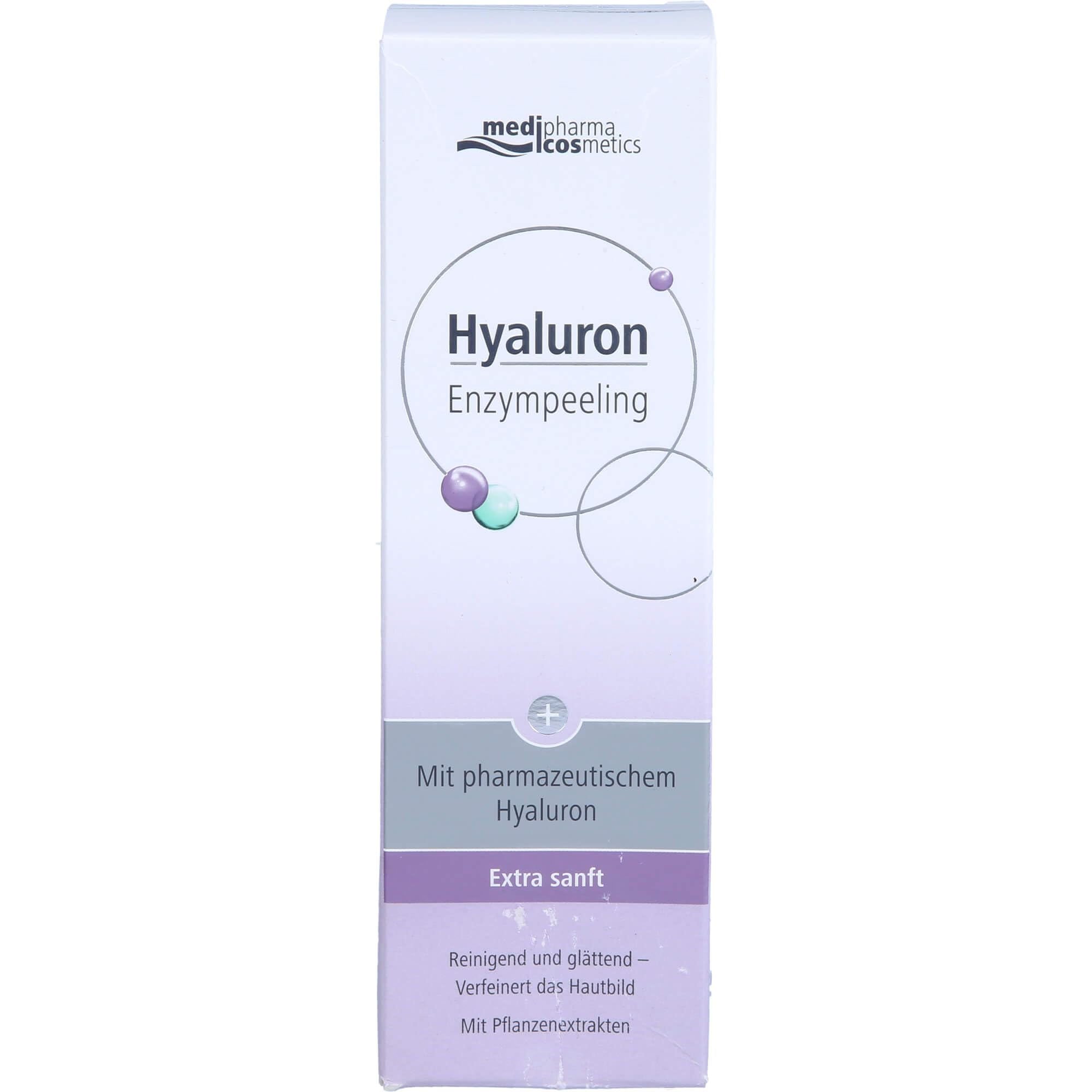 Medipharma Cosmetics Hyaluronic Acid Enzyme Scrub - Gentle Exfoliating Face Scrub for Soft Skin, 100ml Travel Size, Vegan & Cruelty-Free | Perfect for Travel, Daily Skincare Routine & Sensitive Skin Care