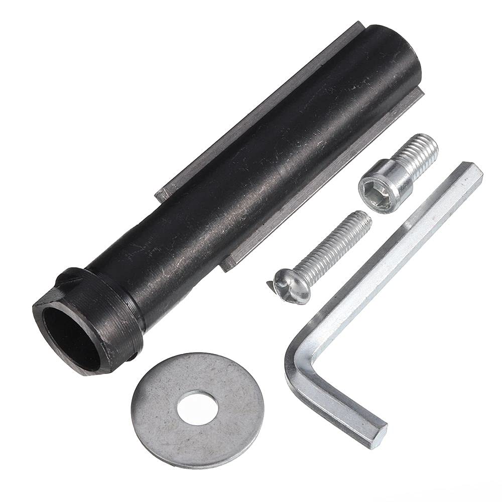 M10/M14 Angle Grinder Adapter Kit - Handheld Linear Polisher Accessory with Protective Cover for Metal, Wood & Stone Polishing (Color: Handle) - Perfect for DIY, Construction & Auto Detailing