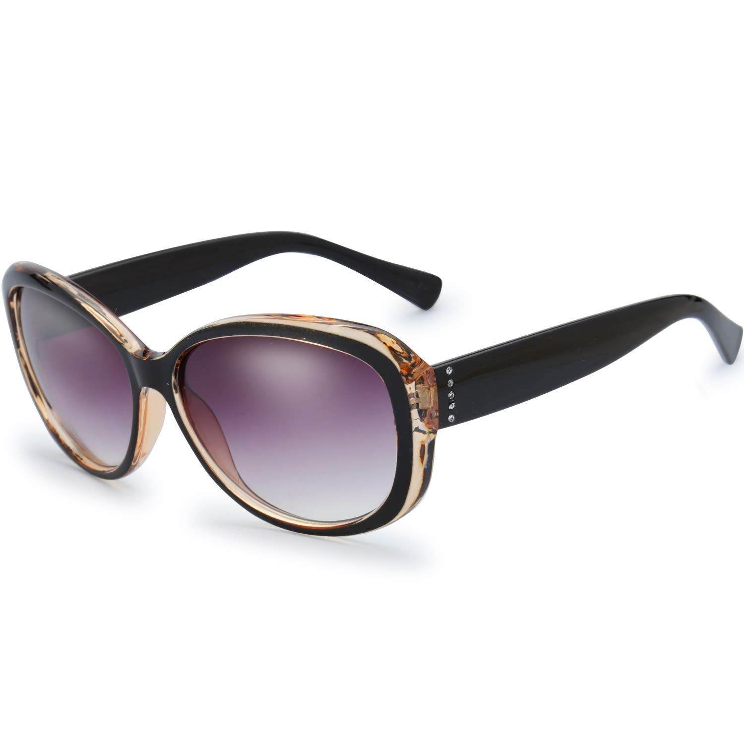 Trendy Rhinestone Sunglasses for Women - Classic Fashion Sunglasses with Gift Box - Perfect for Summer, Beach, and Outdoor Activities