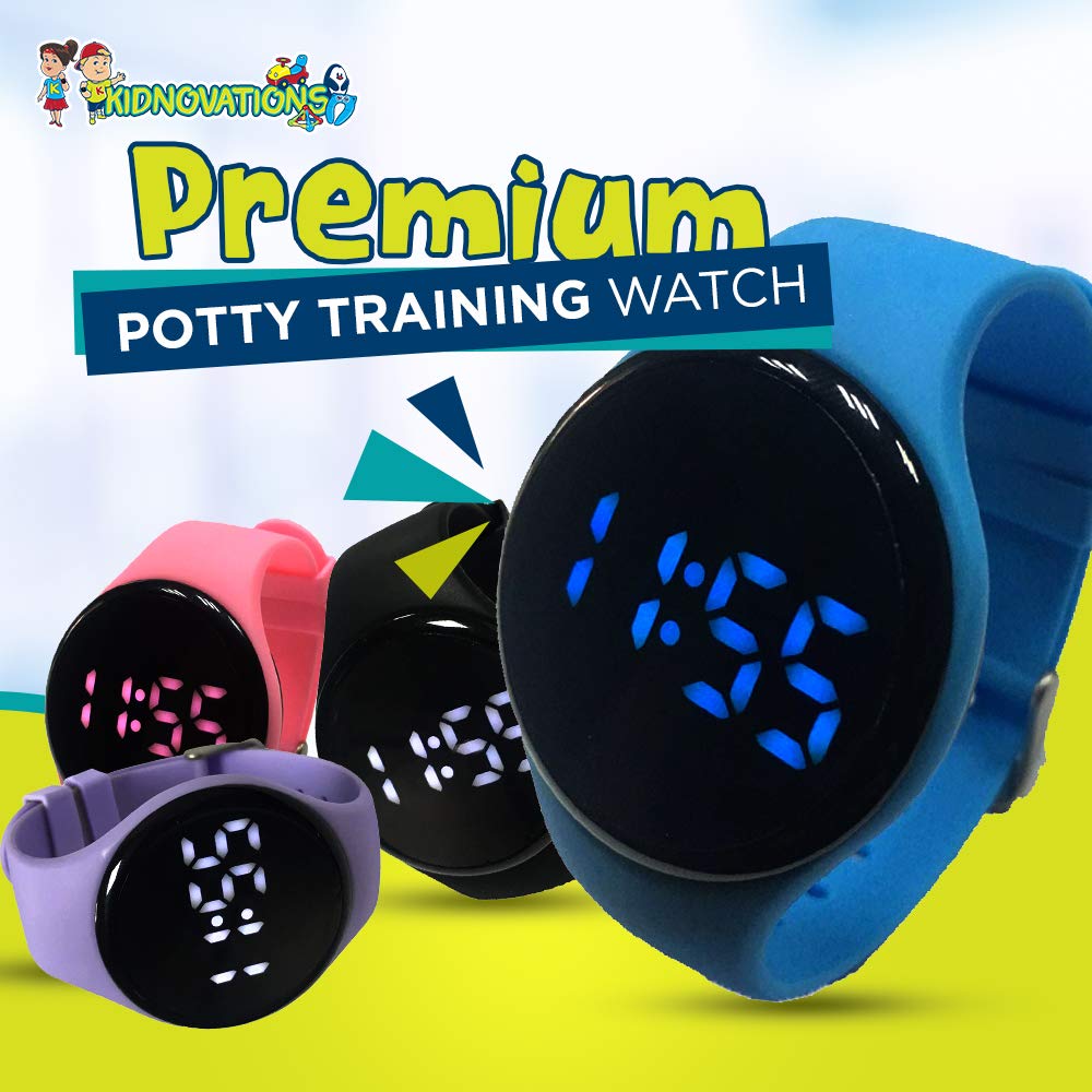 Premium Potty Training Watch for Toddlers - Rechargeable Waterproof Digital Timer with Vibration & Music Alerts - Toilet Training Aid for Boys & Girls - Perfect for Home, Daycare & Travel Use