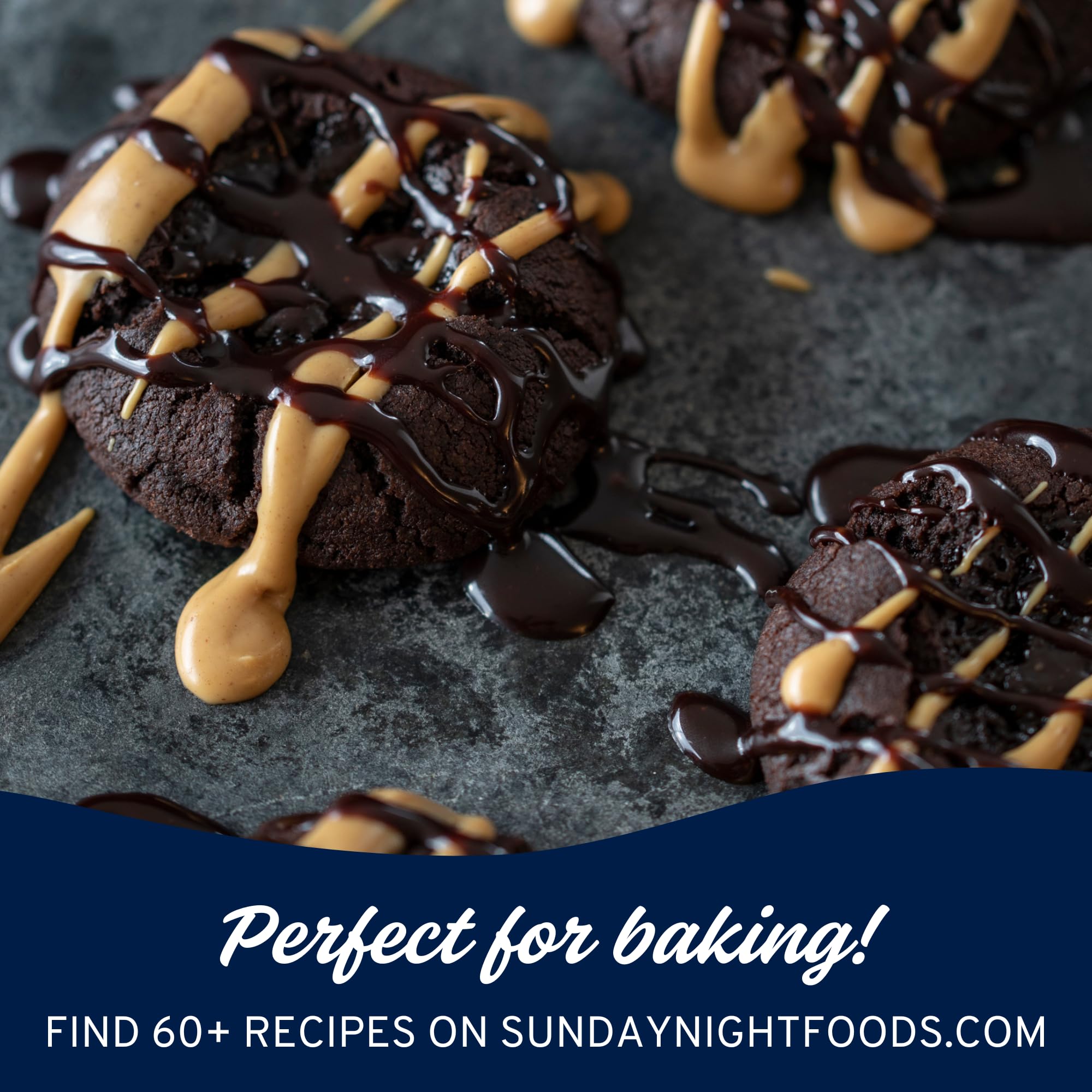 Sunday Night Founder’s Reserve Premium Chocolate Sauce - Rich Sweet Brownie Flavor with Vanilla & Caramel, Homemade Hot Fudge Topping, No Artificial Preservatives, 9 oz - Perfect for Ice Cream, Desserts, and Baking