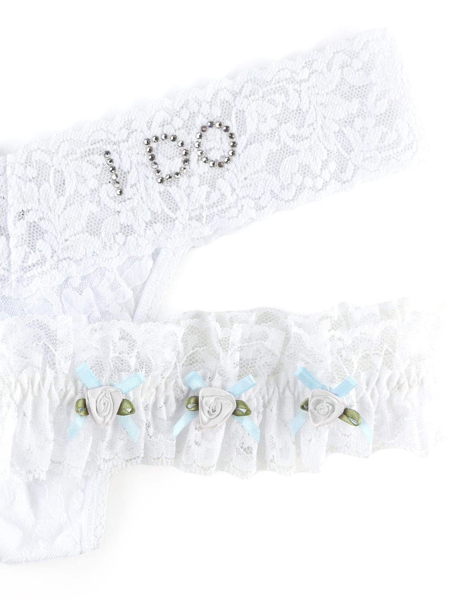 I Do Low Rise Thong & Garter Box Set - Sexy Lingerie for Women, Valentine's Gift, Bridal Shower, Anniversary Present - Perfect for Romantic Nights & Special Occasions