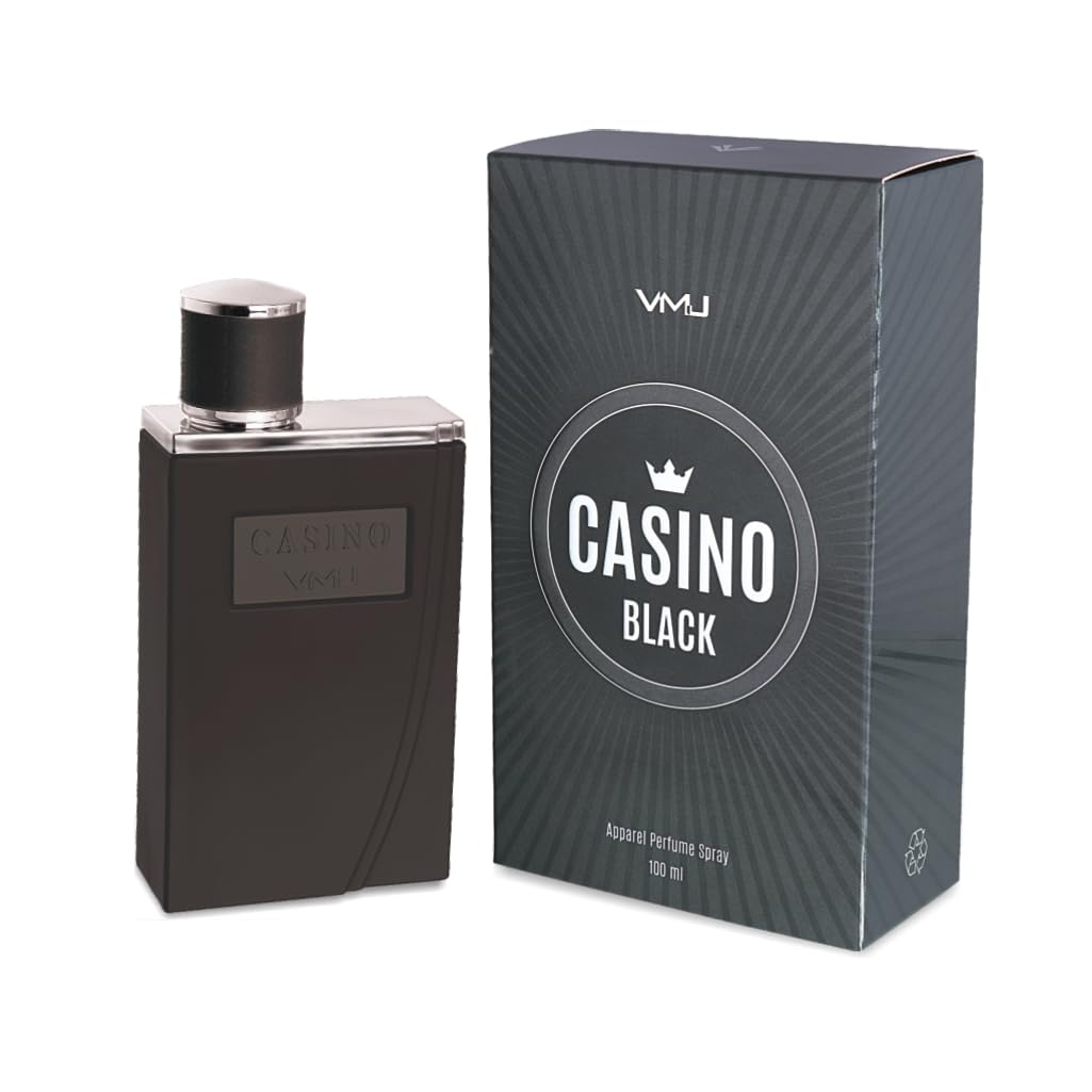 VMJ Casino Black 100ml Eau de Toilette Spray for Men - VIWA Luxury Fragrance | Perfect for Night Out, Date Night & Special Occasions