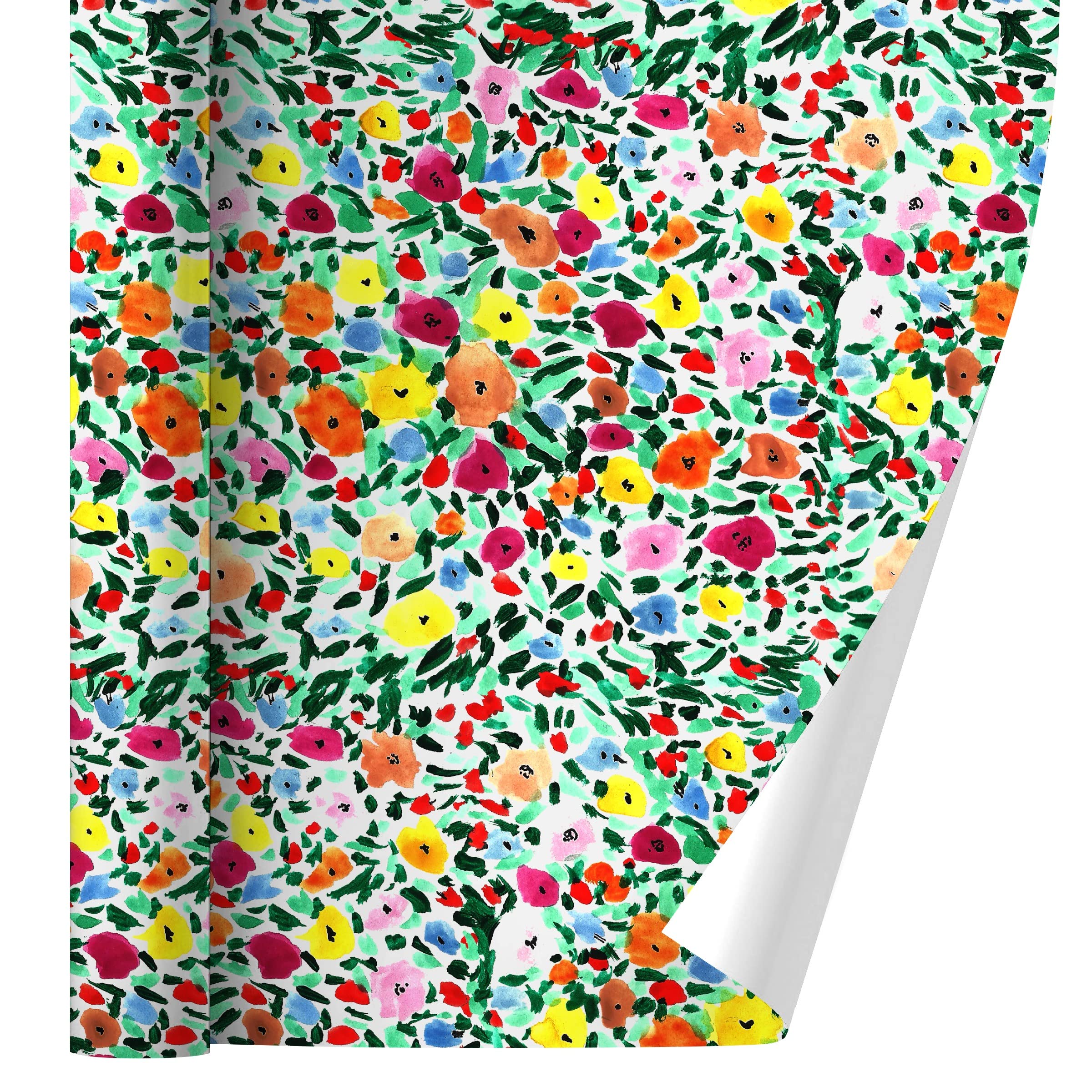 Flower Garden Gift Wrap Paper Rolls - Eco-Friendly Wrapping Paper for Birthdays, Weddings & Holidays - GRAPHICS & MORE Premium Wrapping Paper for DIY Crafts, Gift Bags & Present Wrapping
