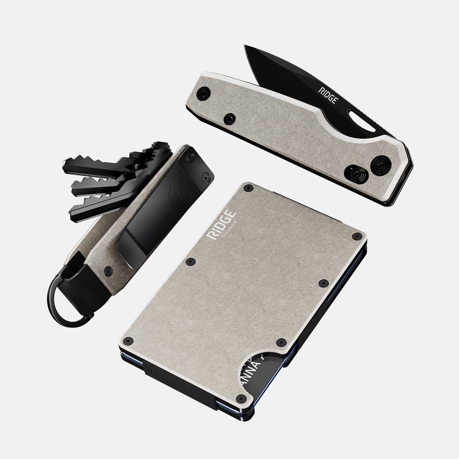 Premium Stonewashed Titanium Survival Kit - Compact Emergency Gear for Outdoor Adventures, Camping & Hiking Essentials