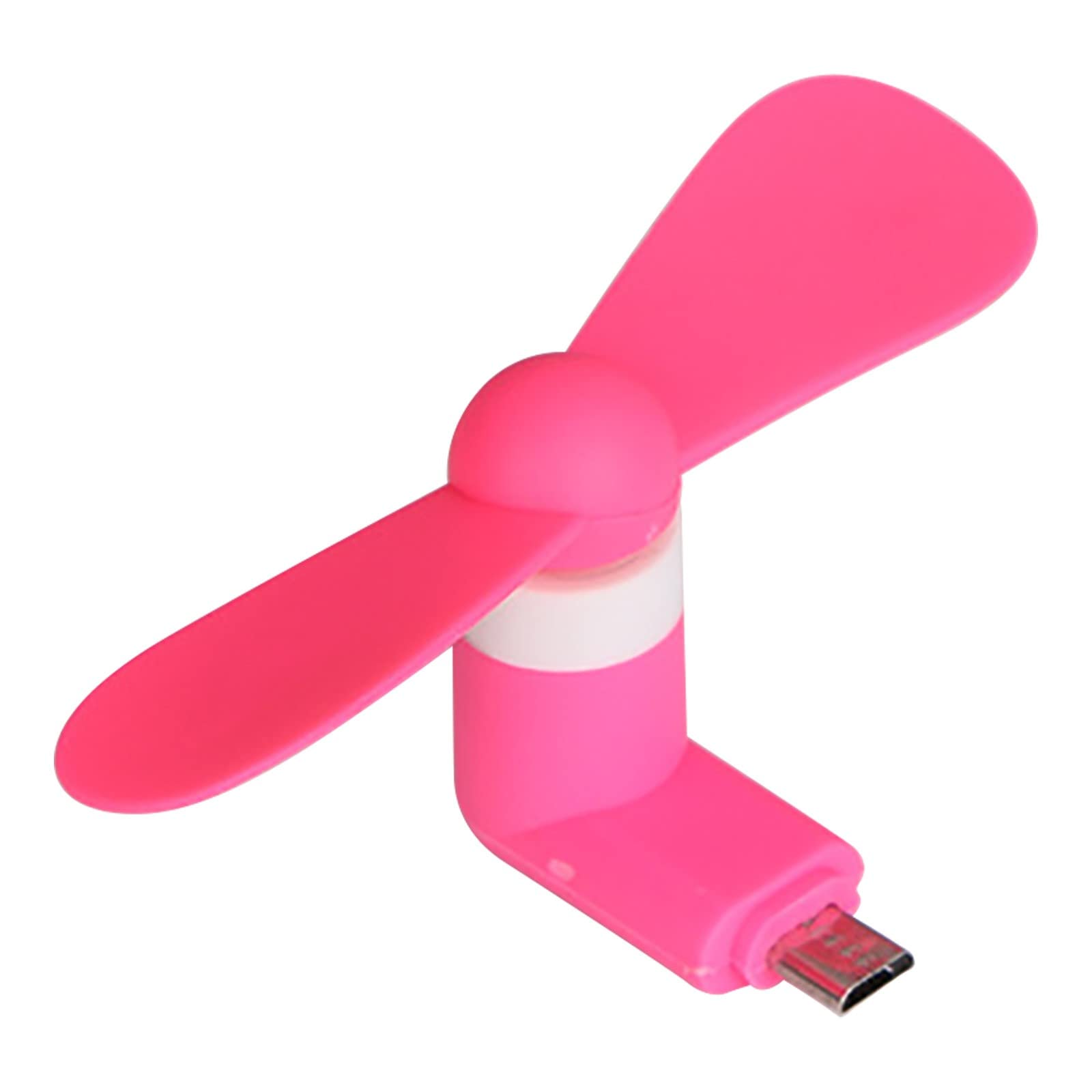Aozhen Mini USB Fan - Portable Cool Micro USB Fan for Android Phones, Low Noise, Colorful & Powerful Summer Cooling Accessories (Pink) - Perfect for Office, Travel, and Outdoor Use