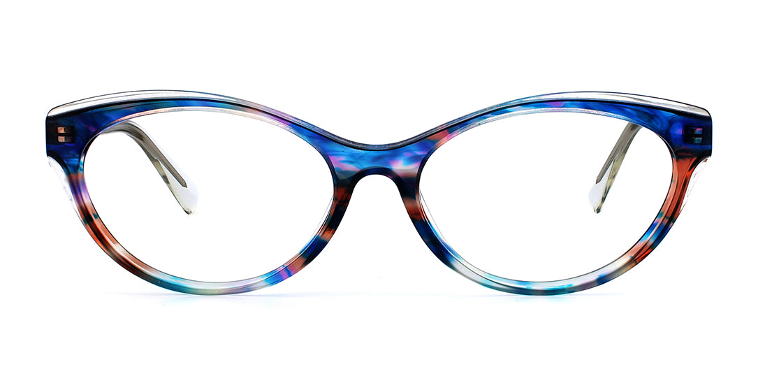 Multicolored Crystal Oval Frame A17394 - Elegant Home Decor for Living Room, Bedroom & Wedding Centerpieces
